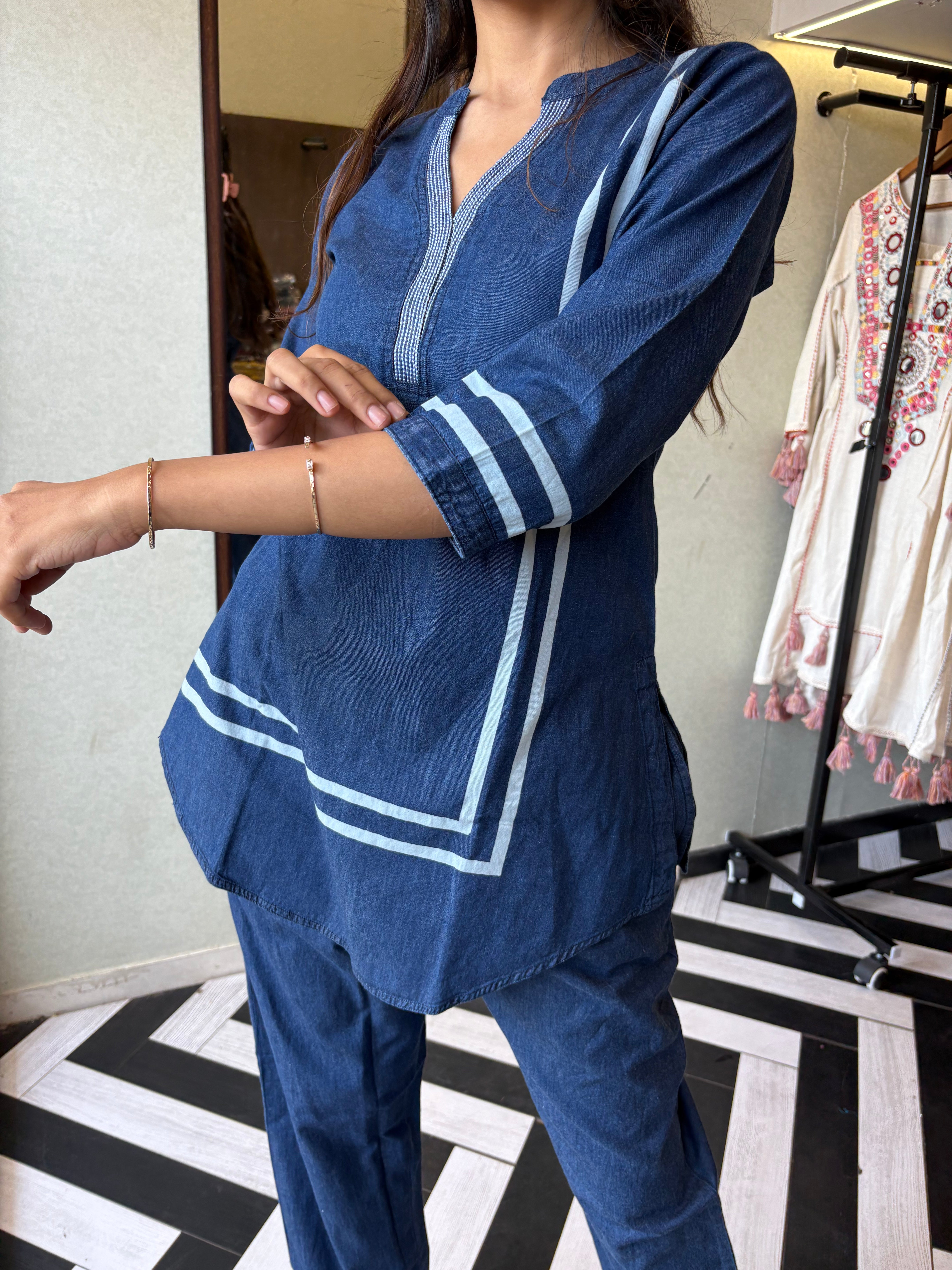 Image of Pure Denim Coord Set