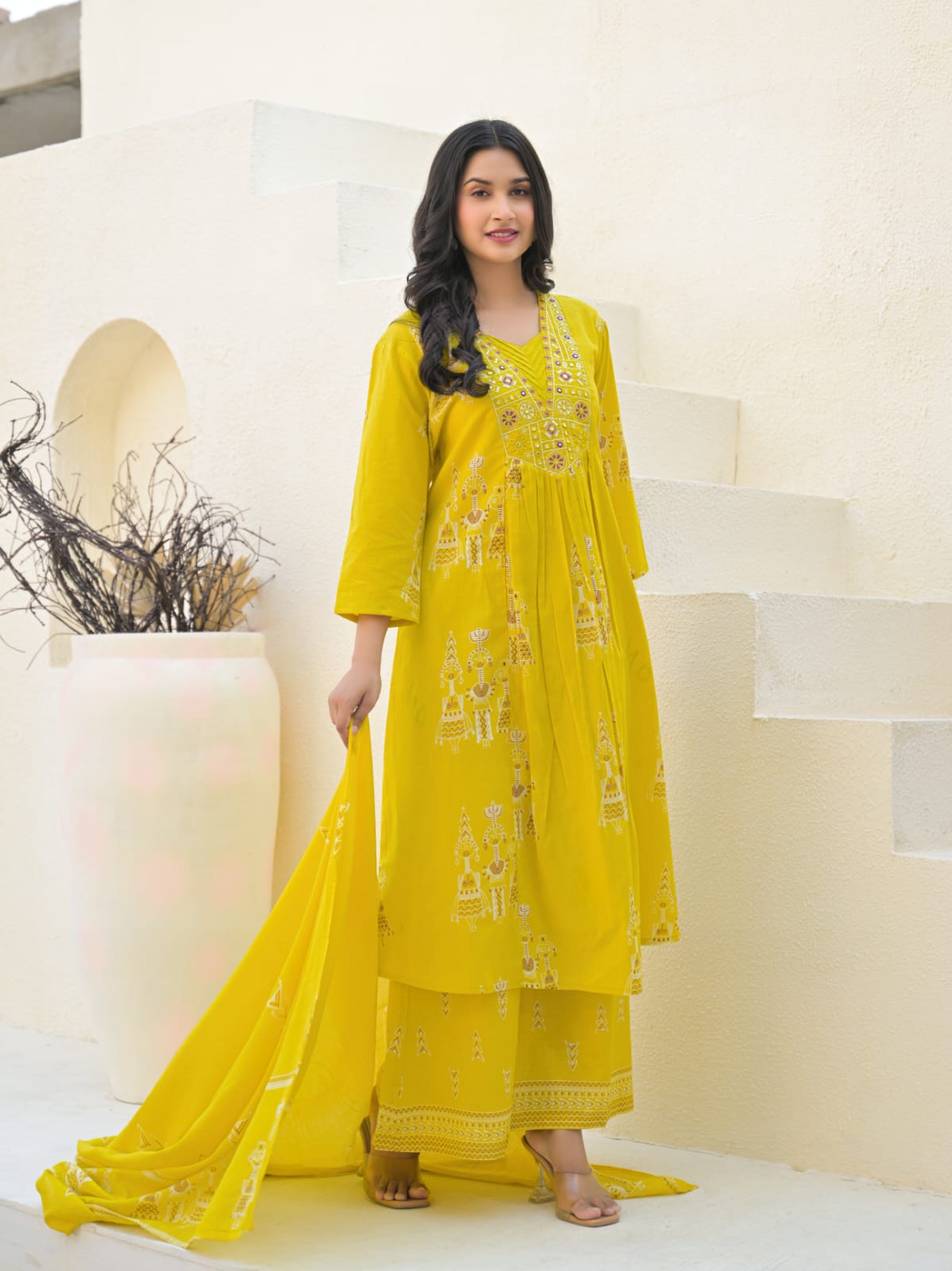 Cotton 3 Piece Kurti Set