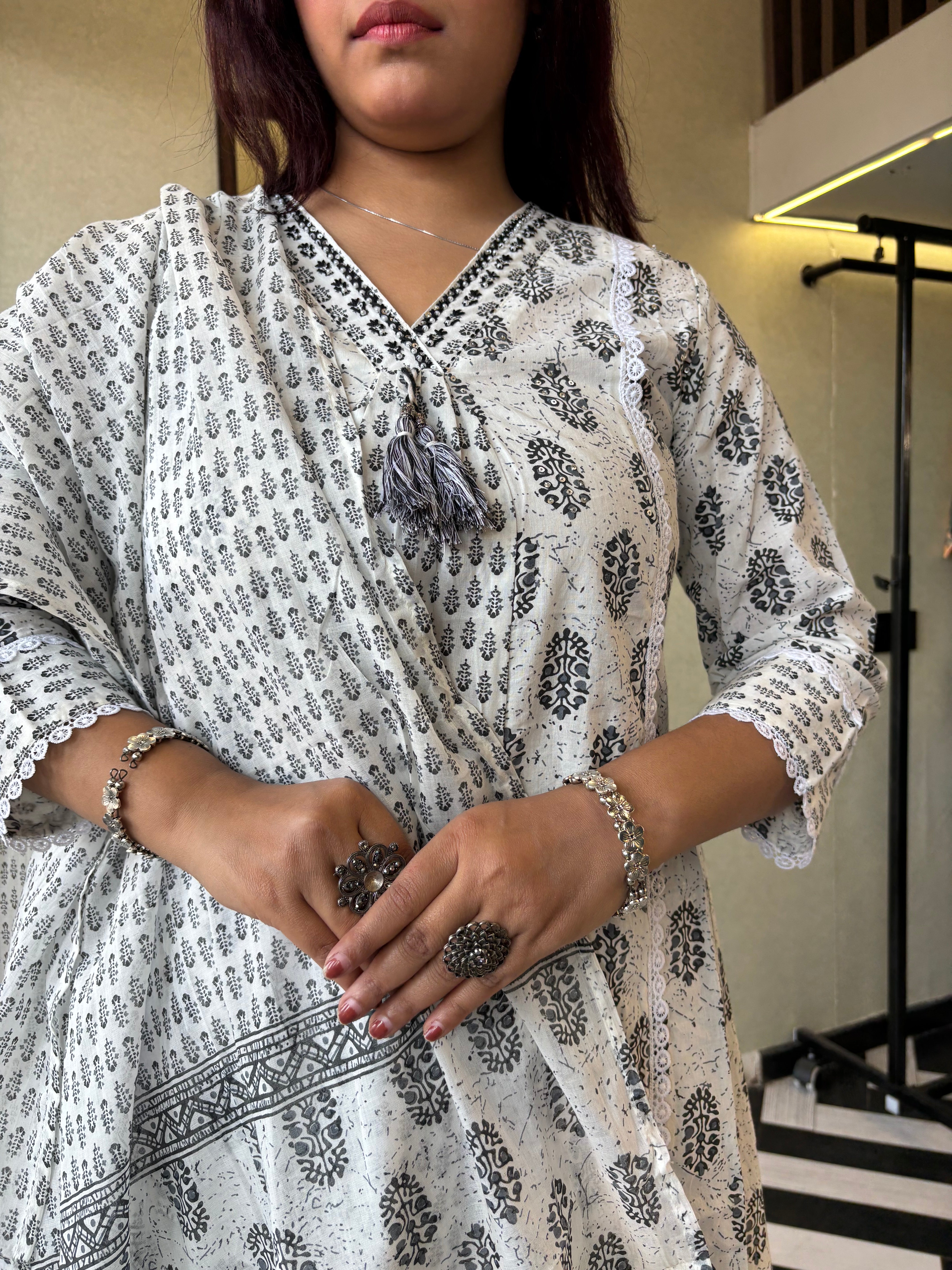 Image of Pure Mull Cotton 3 Piece Cotton Set