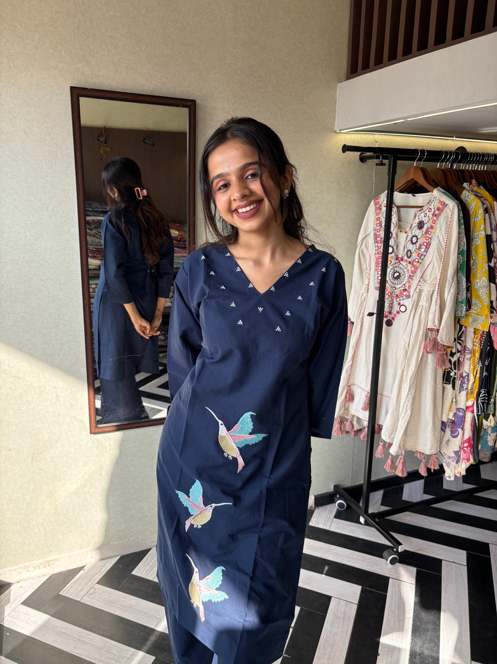 Pure Cotton 2 Piece Embroidery Set