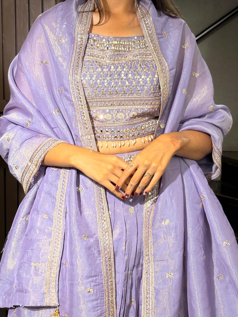 Pure Shimmer 3 Piece Indo western