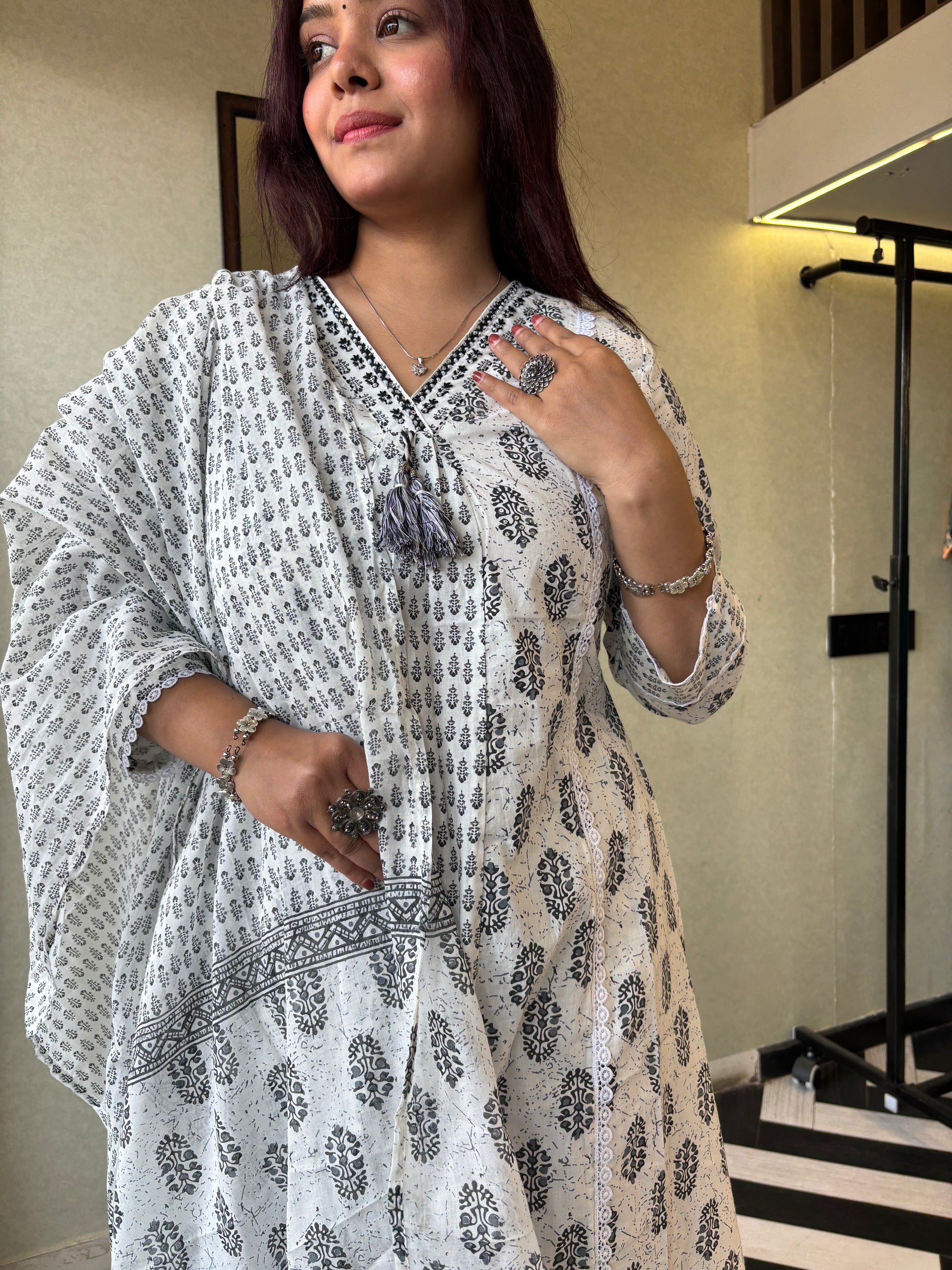 Pure Mull Cotton 3 Piece Cotton Set