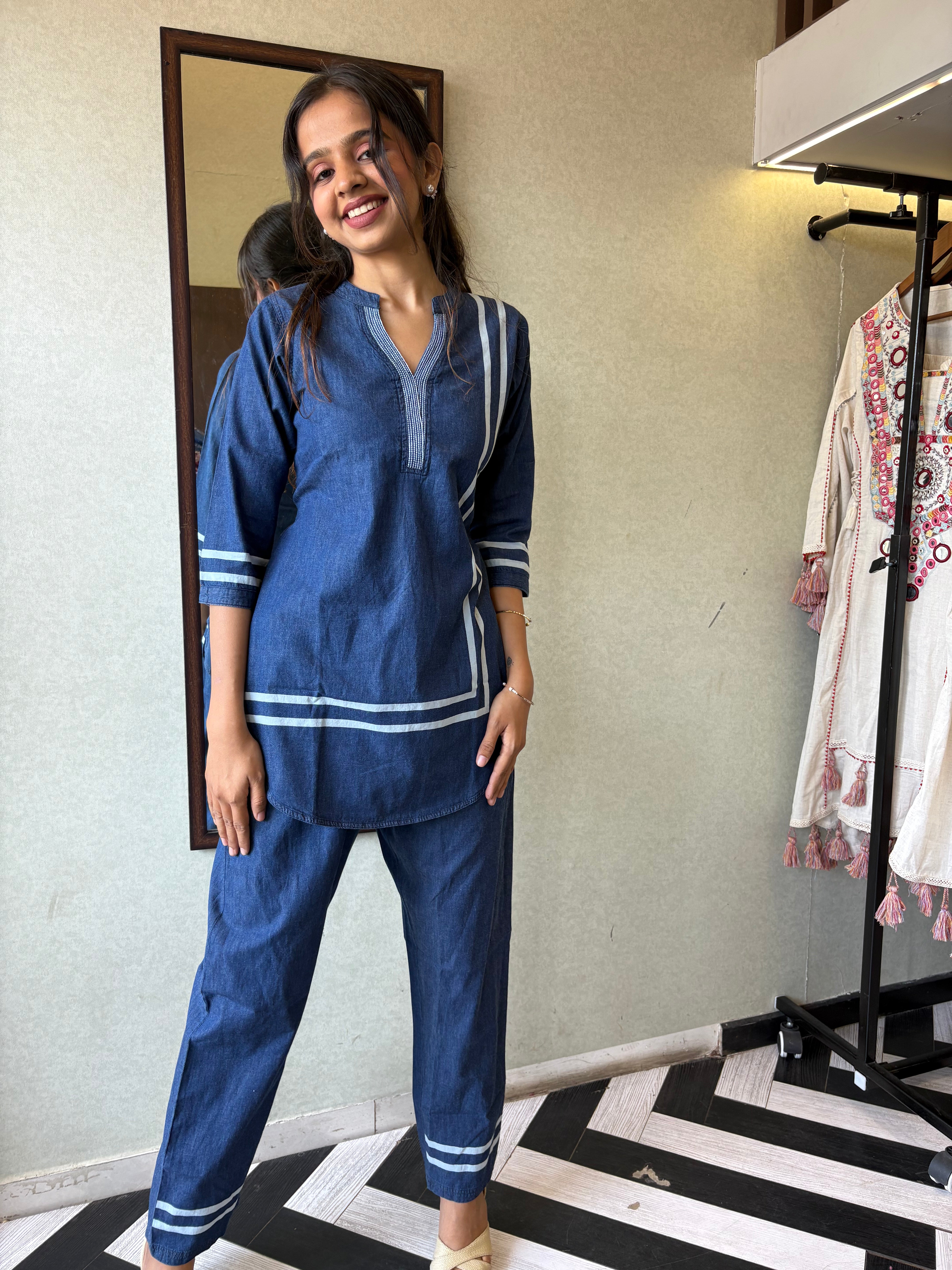 Pure Denim Coord Set