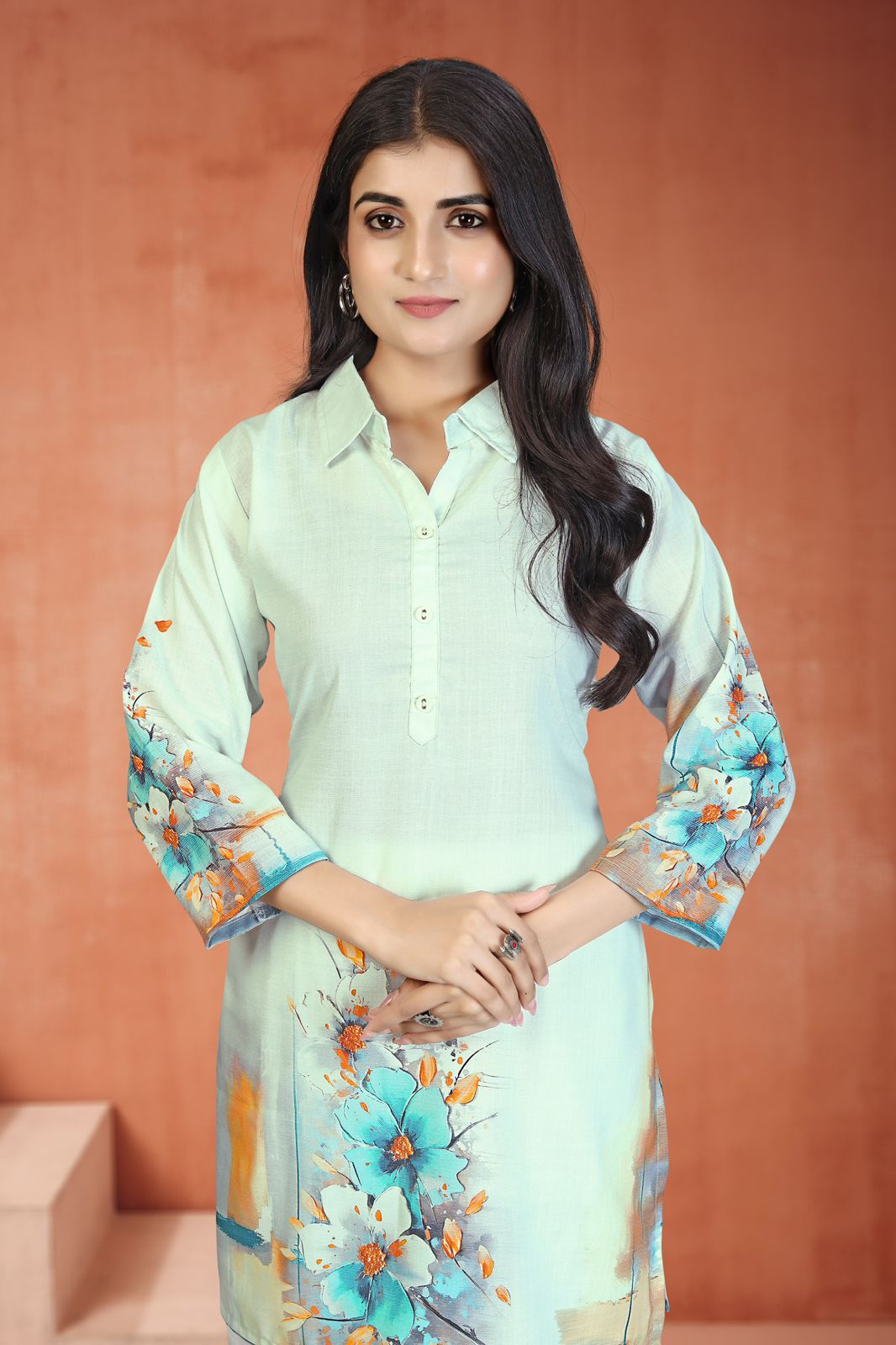 Image of Pure Cotton linen Coord Set with cotton Lining