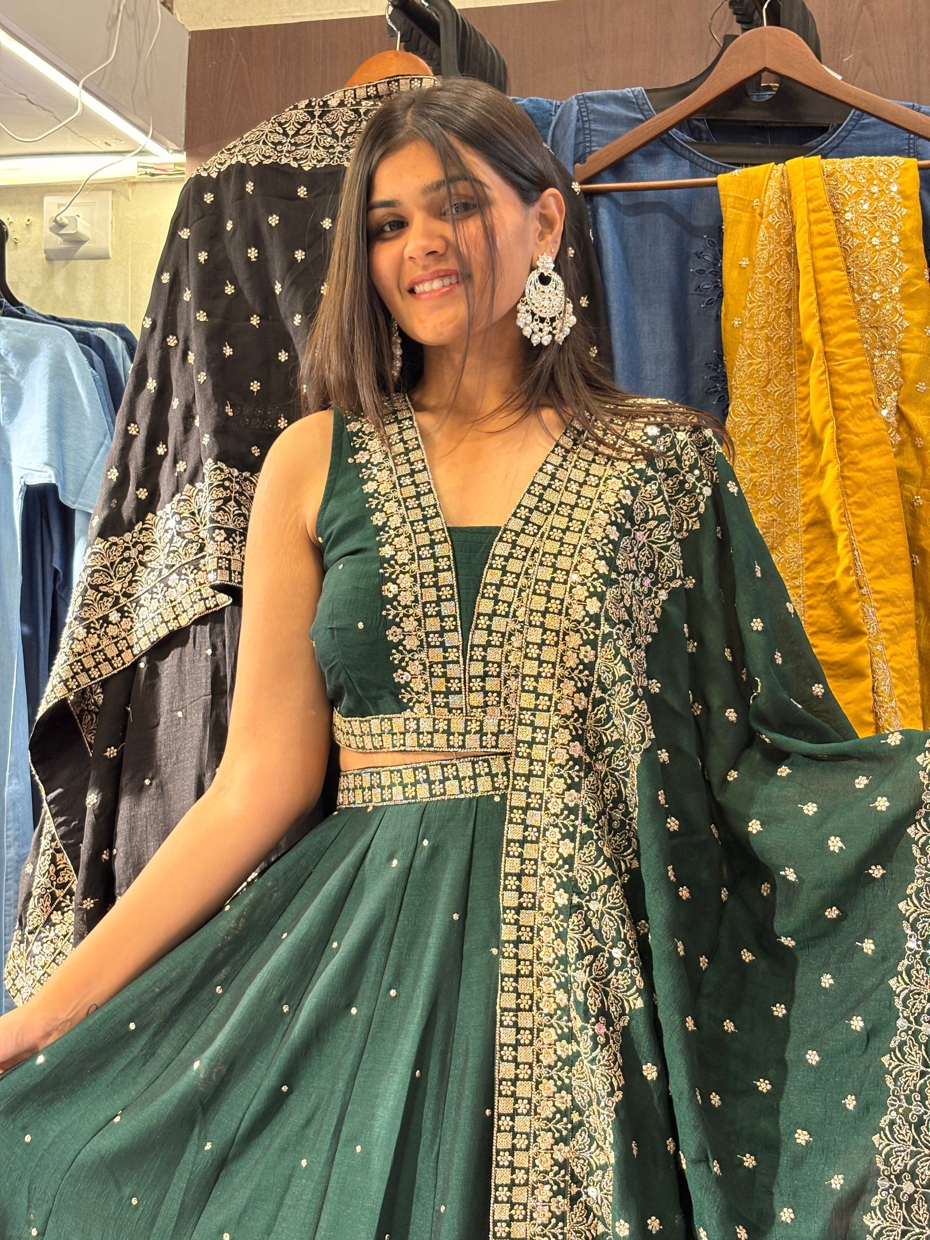 Pure Silk 3 Piece Indo western