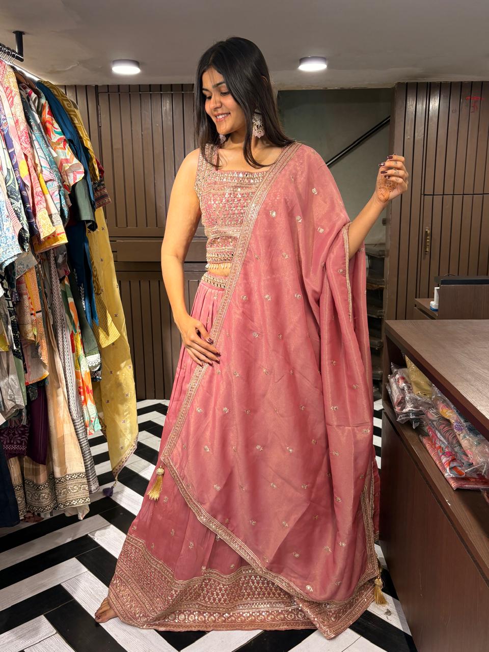 Pure Shimmer 3 Piece Indo western