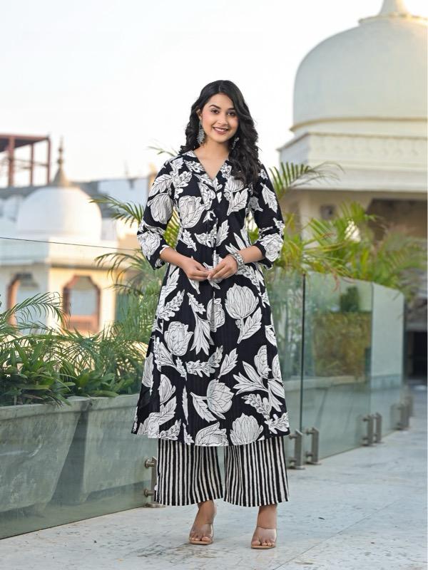 Pure Cotton 3 Piece with Hand work