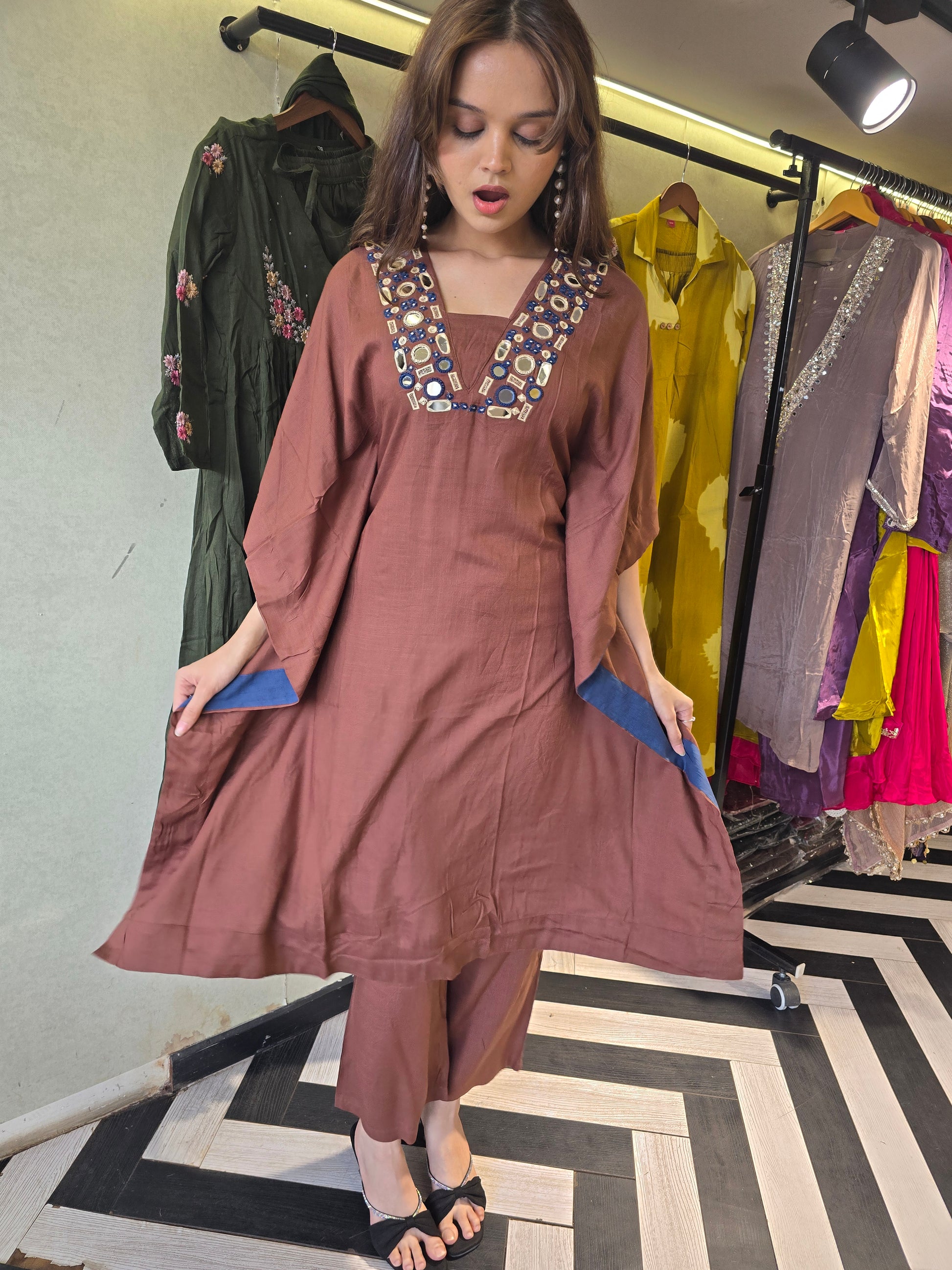 Designer Cotton Kaftan 2 Piece