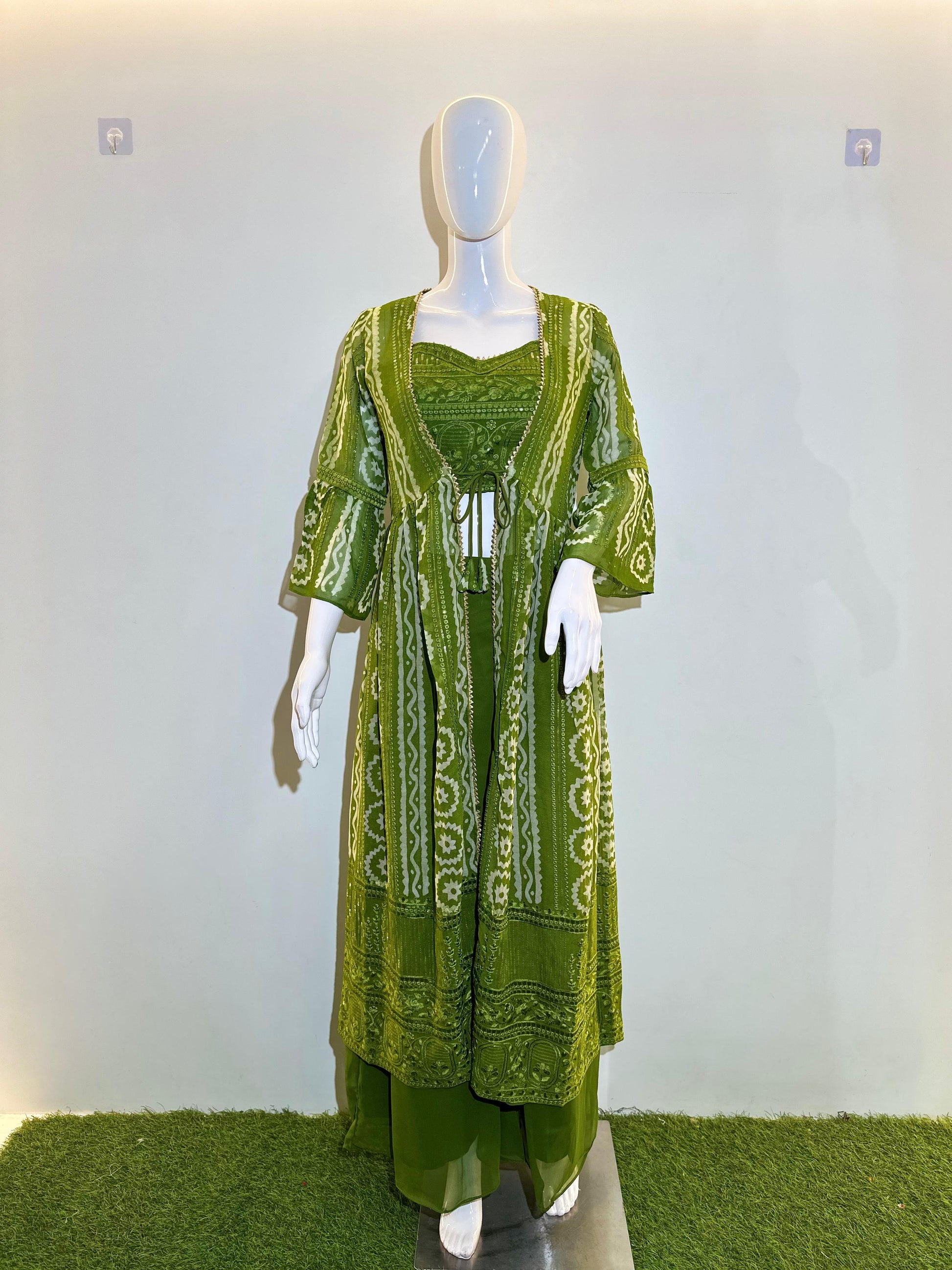 Pure Silk 3 Piece Indo western