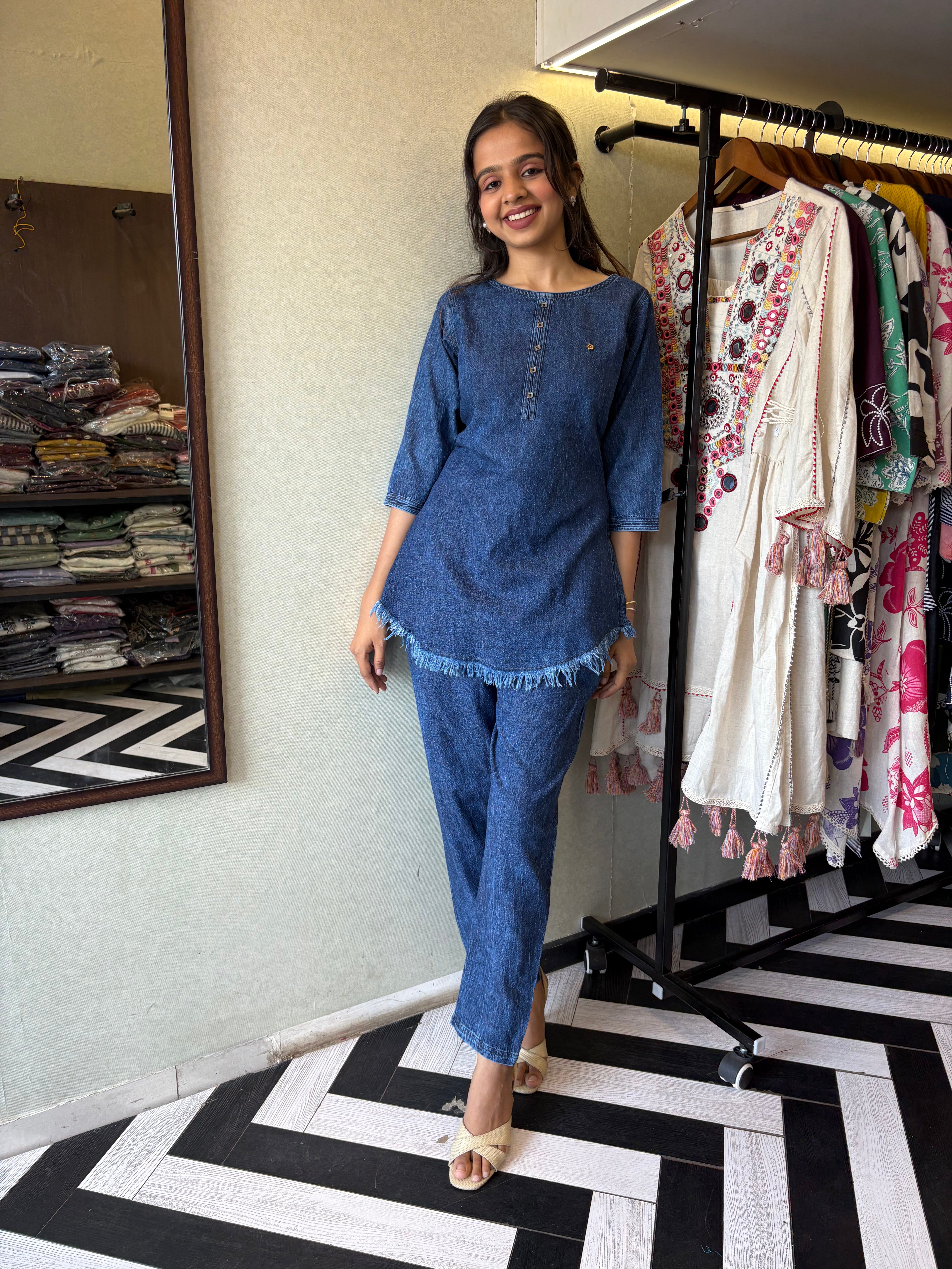 Pure Denim Coord Set