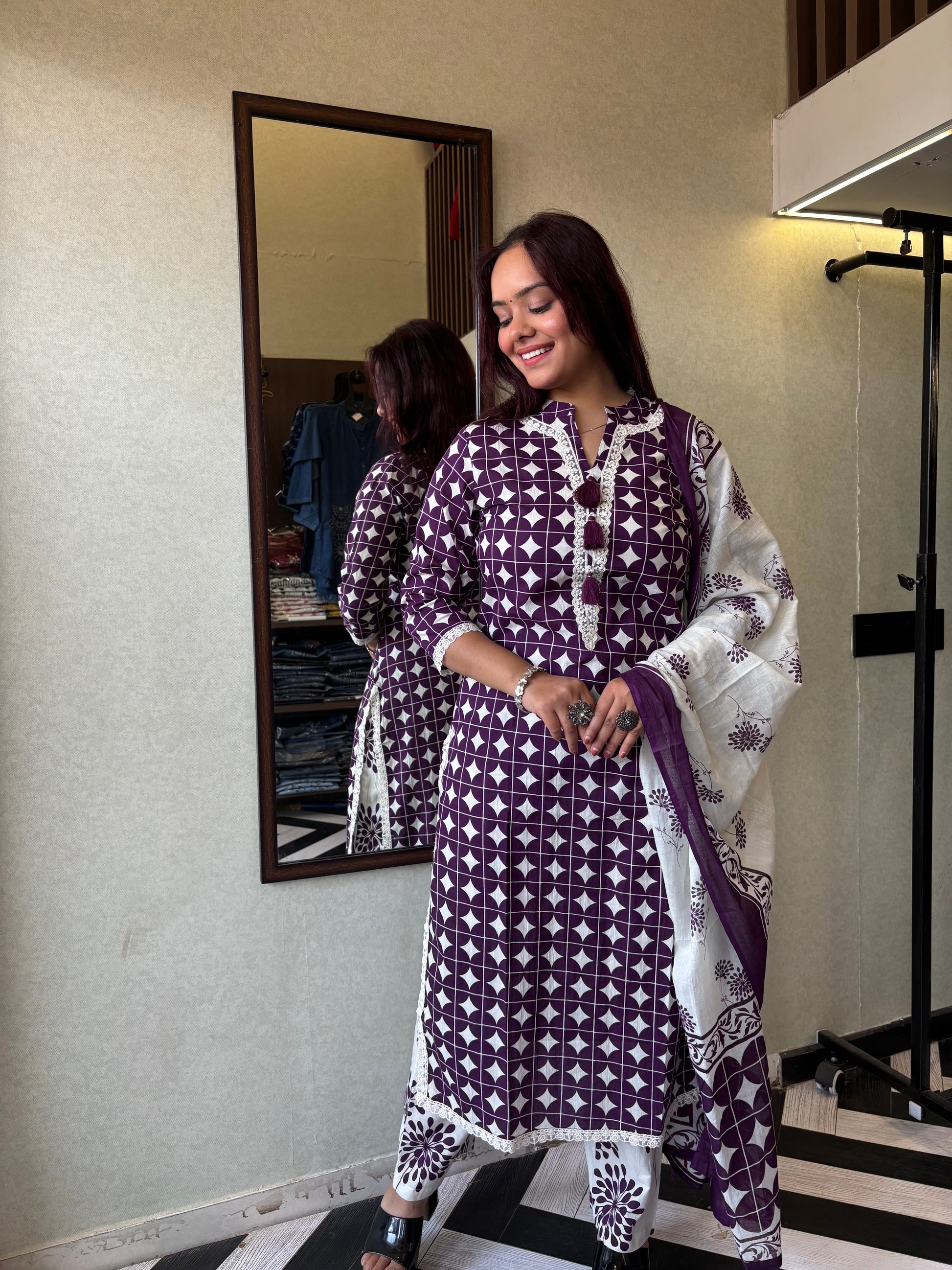 Pure Mull Cotton 3 Piece Cotton Set