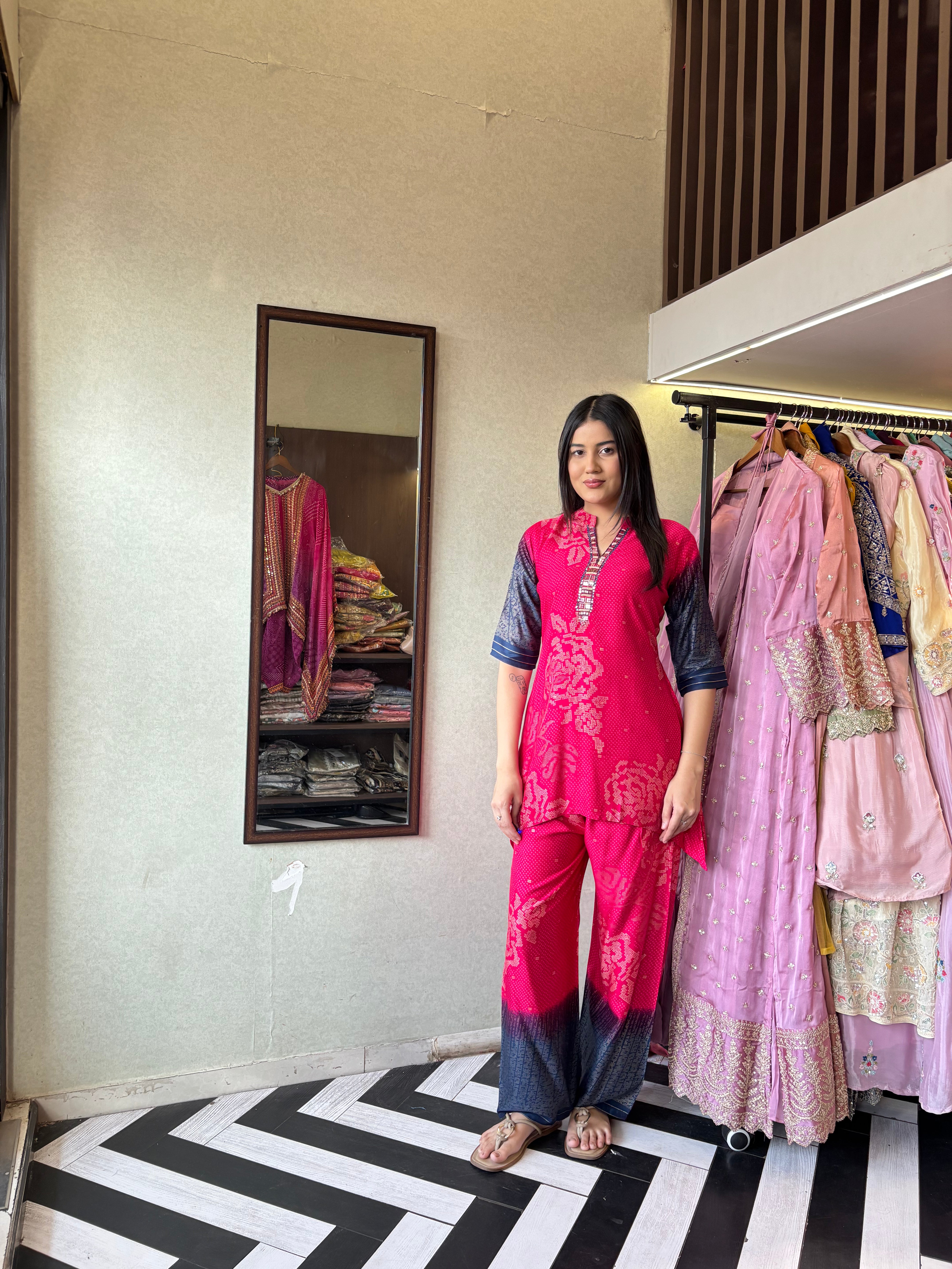 Image of Pure Crepe Silk 2 Piece Set