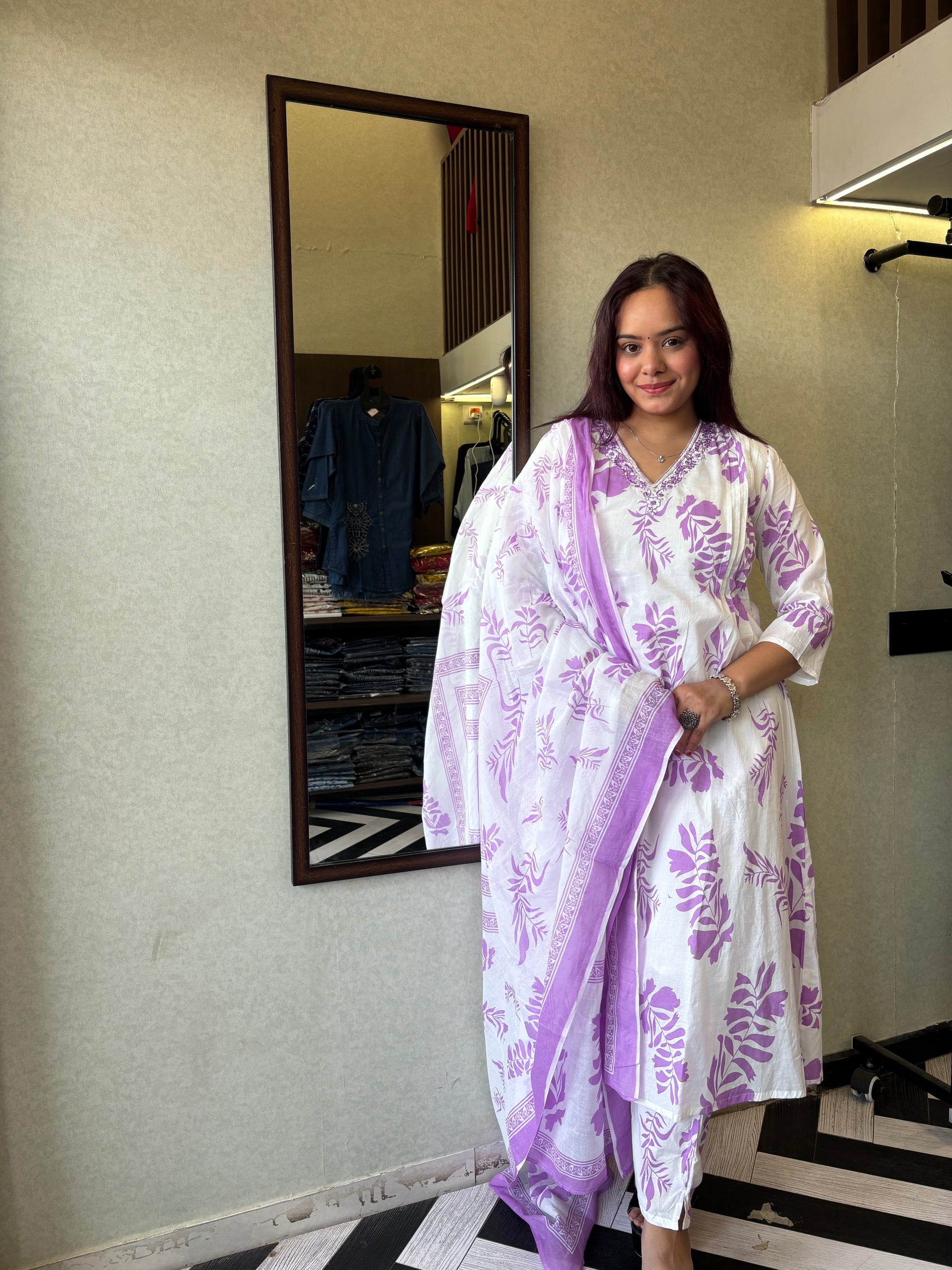 Pure Mull Cotton 3 Piece Cotton Set