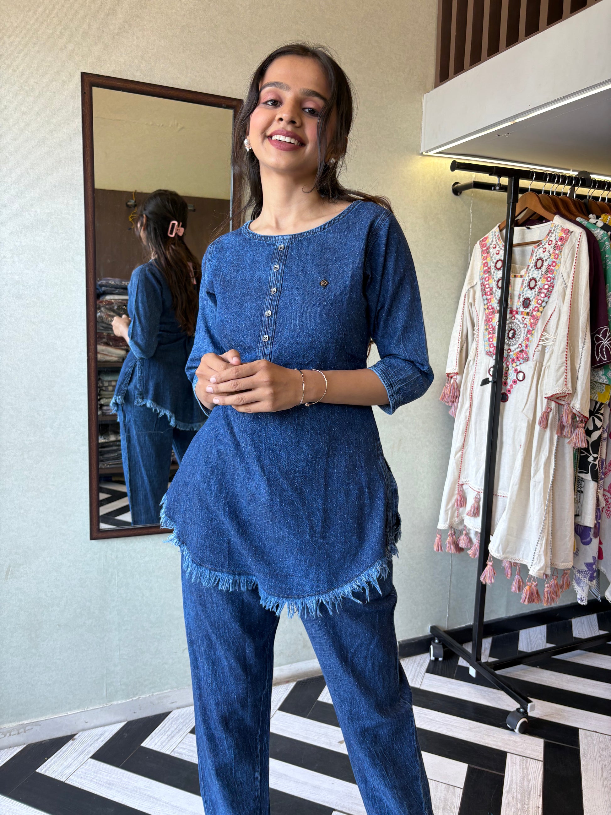 Pure Denim Coord Set