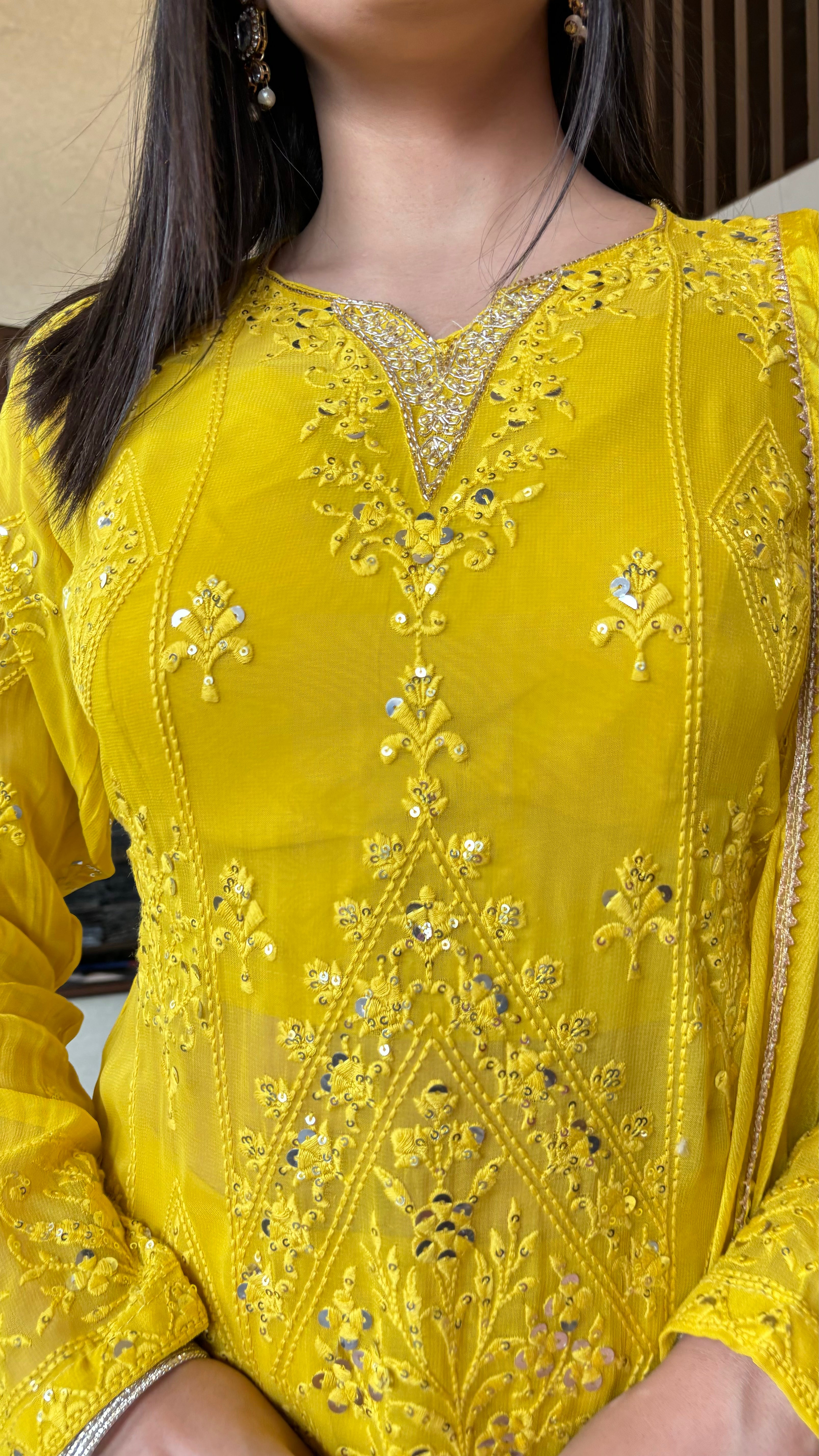 Image of Pure Shimmer 3 Piece with Hand work