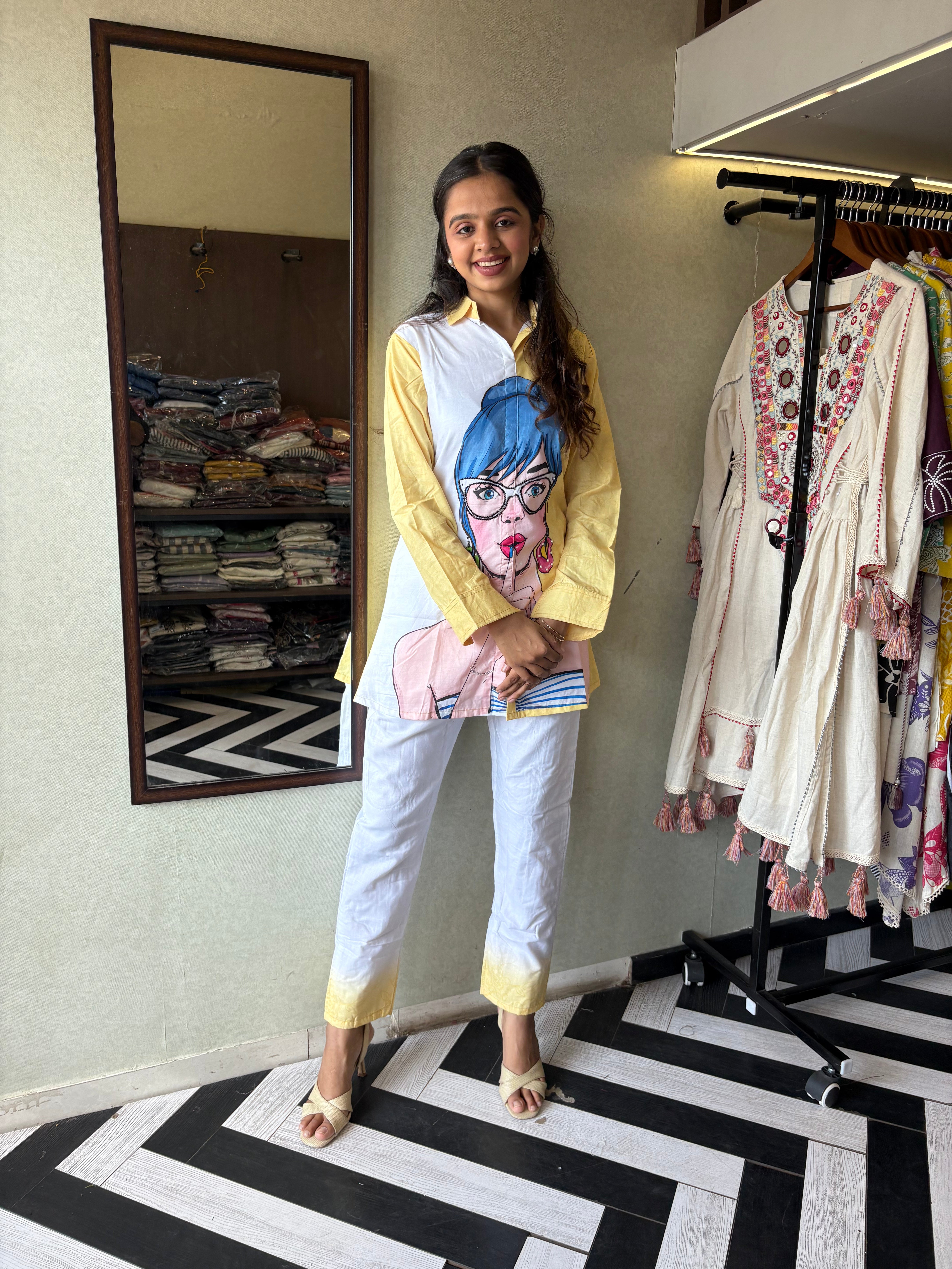 Image of Breezy Days, Bold Prints!

Step out in style with our pure cotton 2-piece coord sets soft, breathable, and printed to perfection.



Available in 2 fresh shades:

Sunny Yellow-Yellow & Soothing Pista Green - perfect for everyday elegance and casual outing