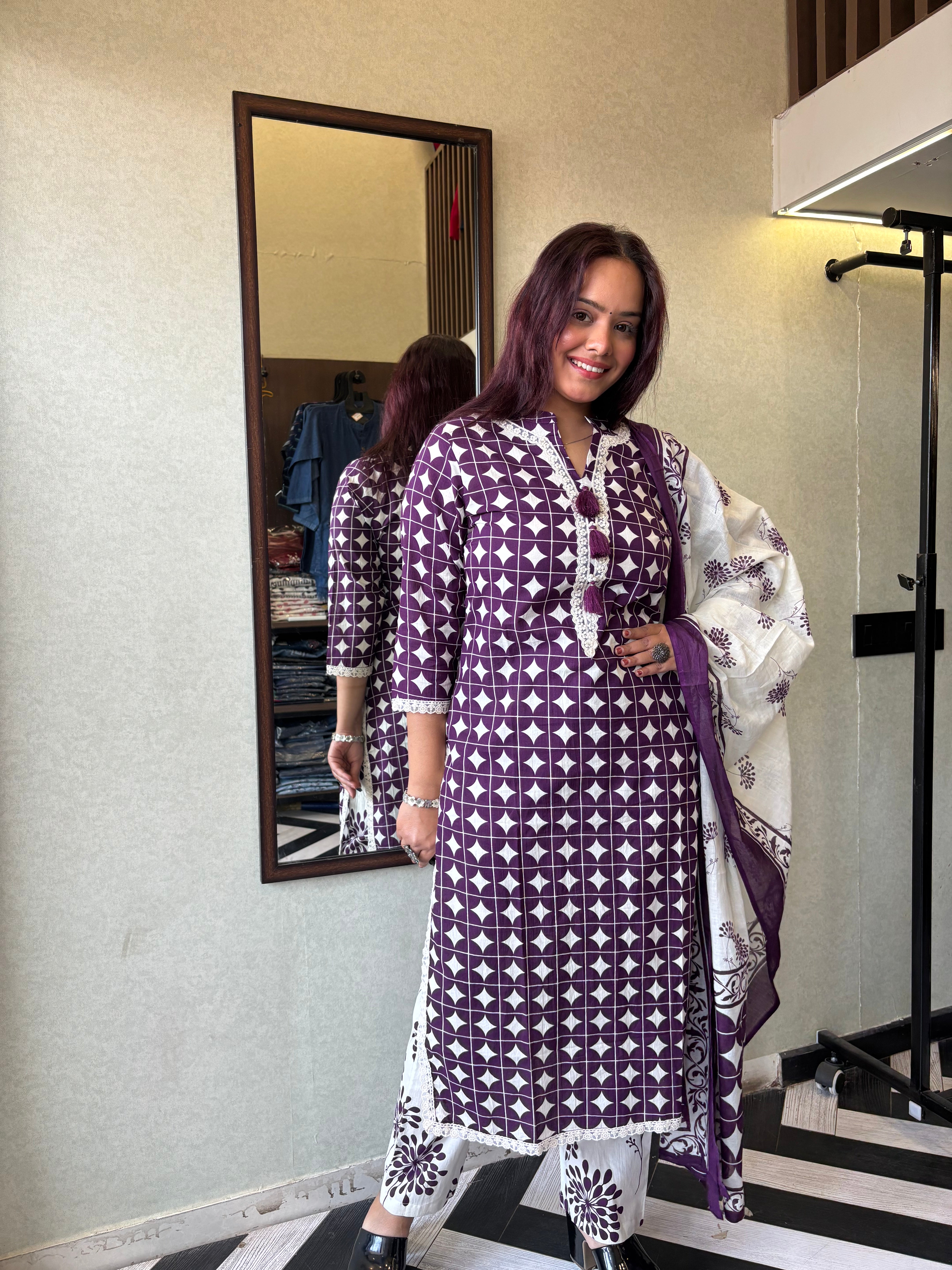 Image of Pure Mull Cotton 3 Piece Cotton Set