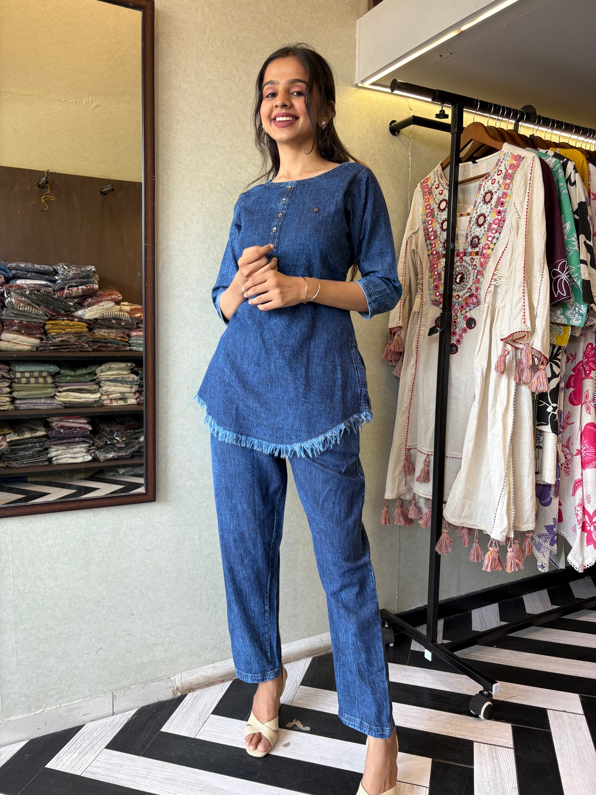 Pure Denim Coord Set