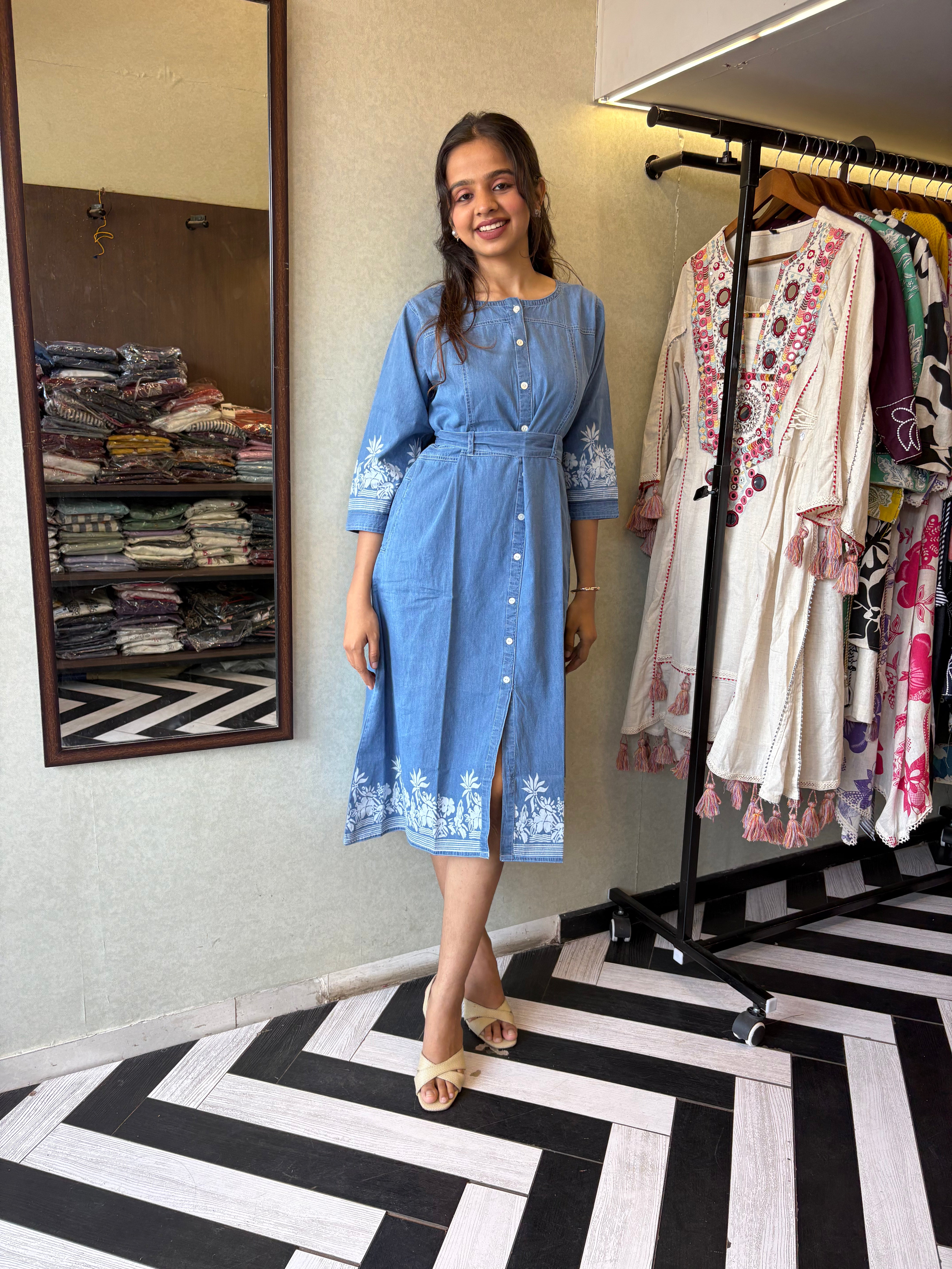 Pure Denim One Piece Dress