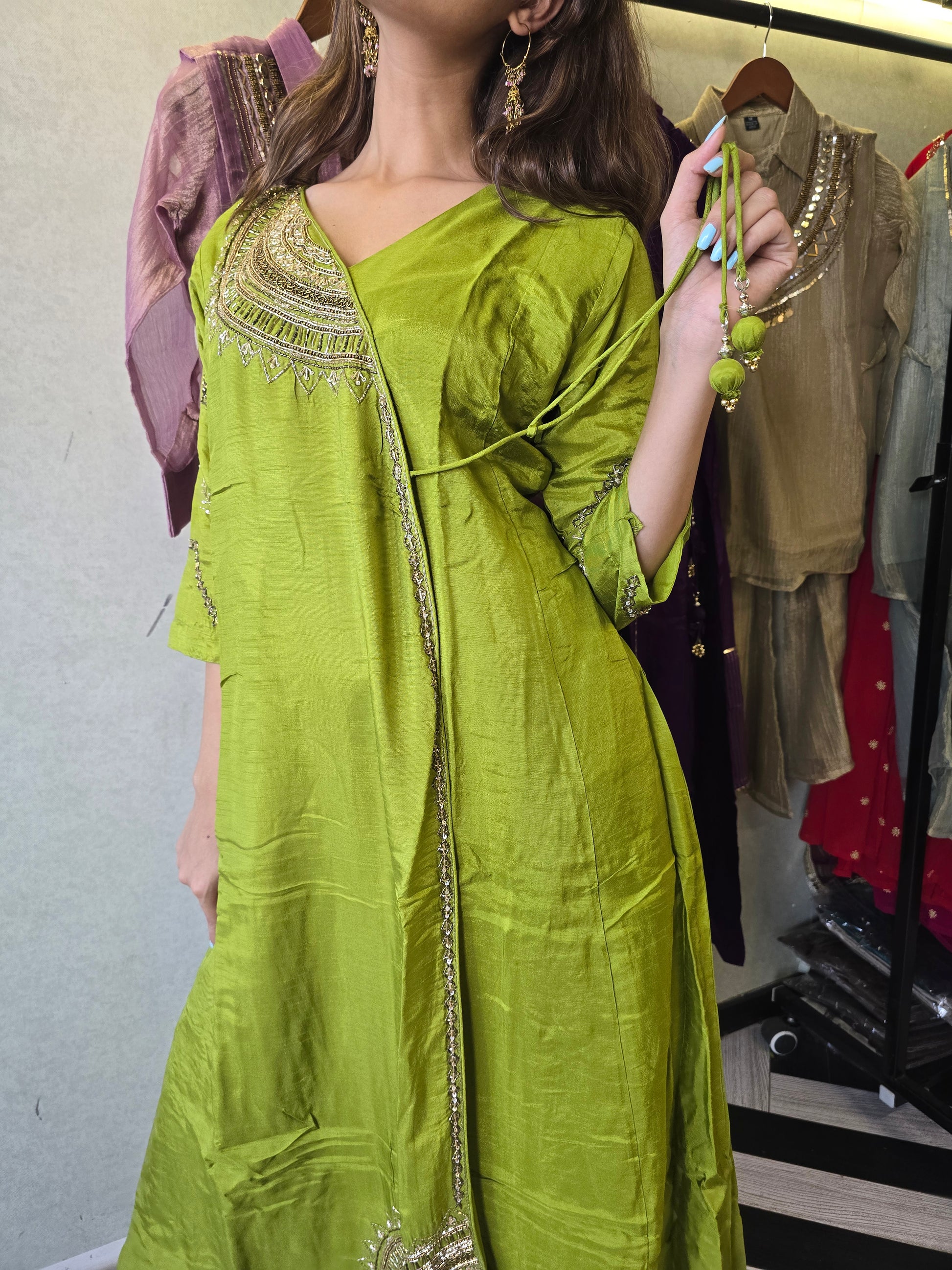 Pure Russian Silk with Hand Work
