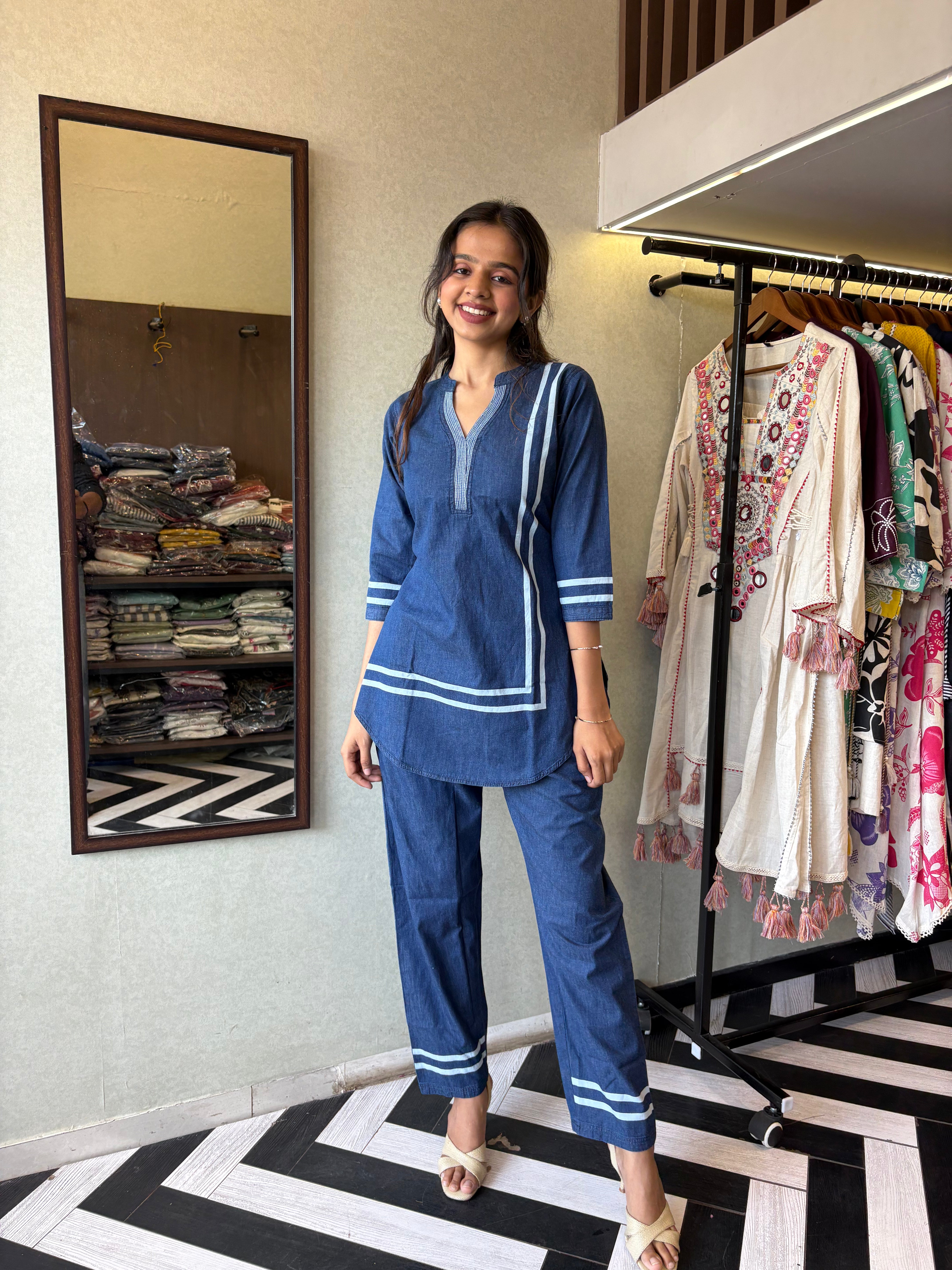 Pure Denim Coord Set