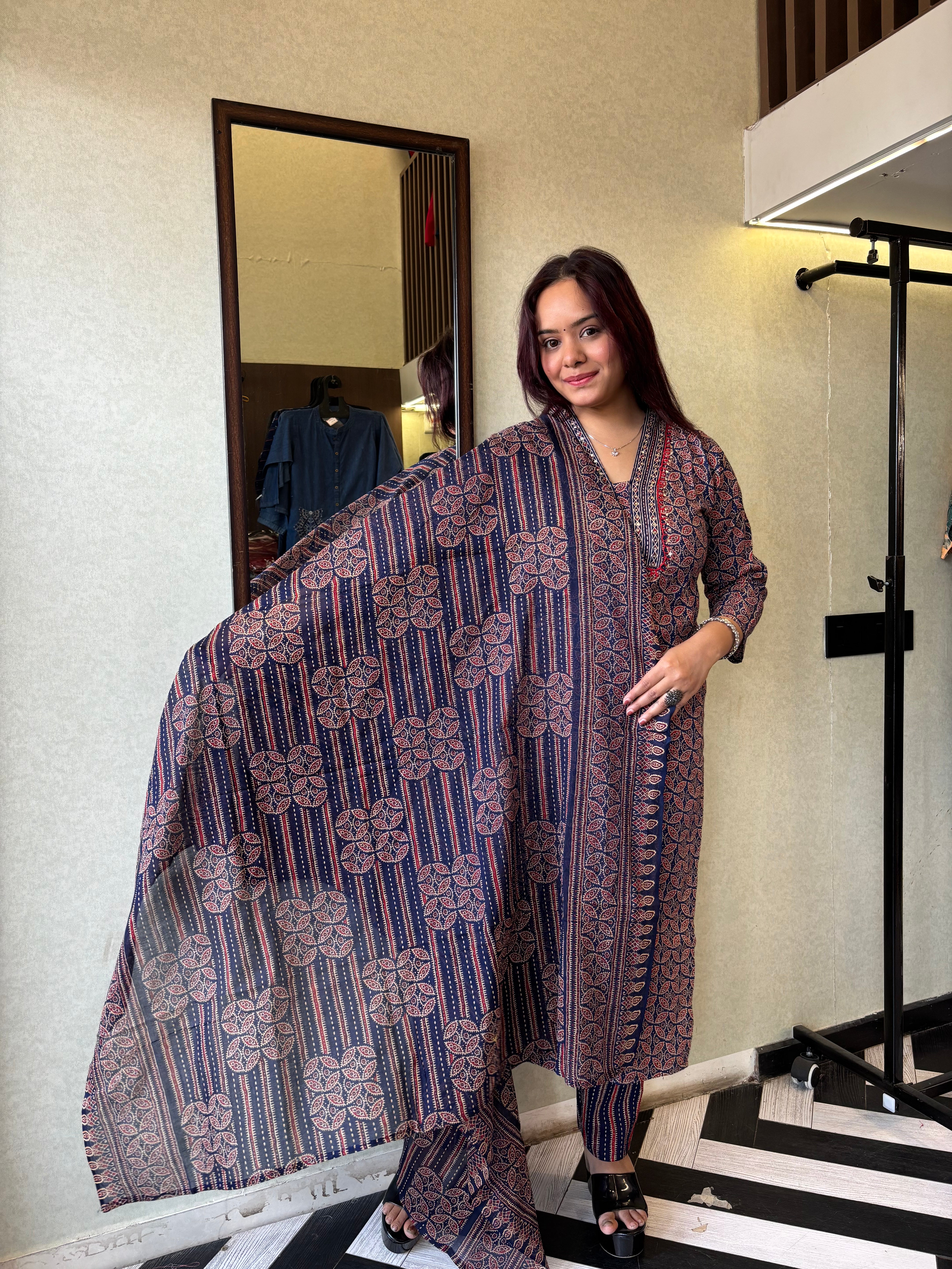 Image of Pure Mull Cotton 3 Piece Cotton Set