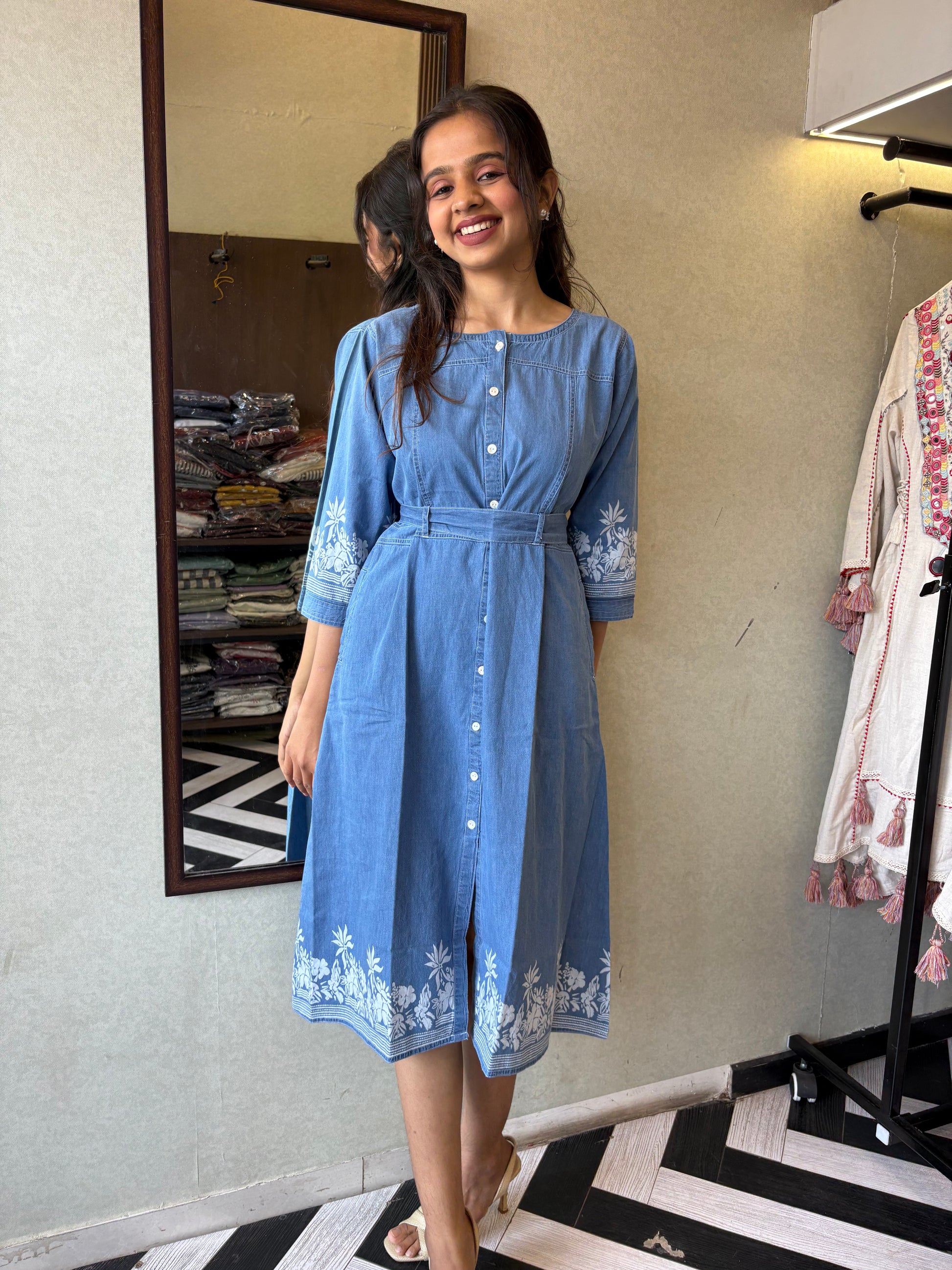 Pure Denim One Piece Dress