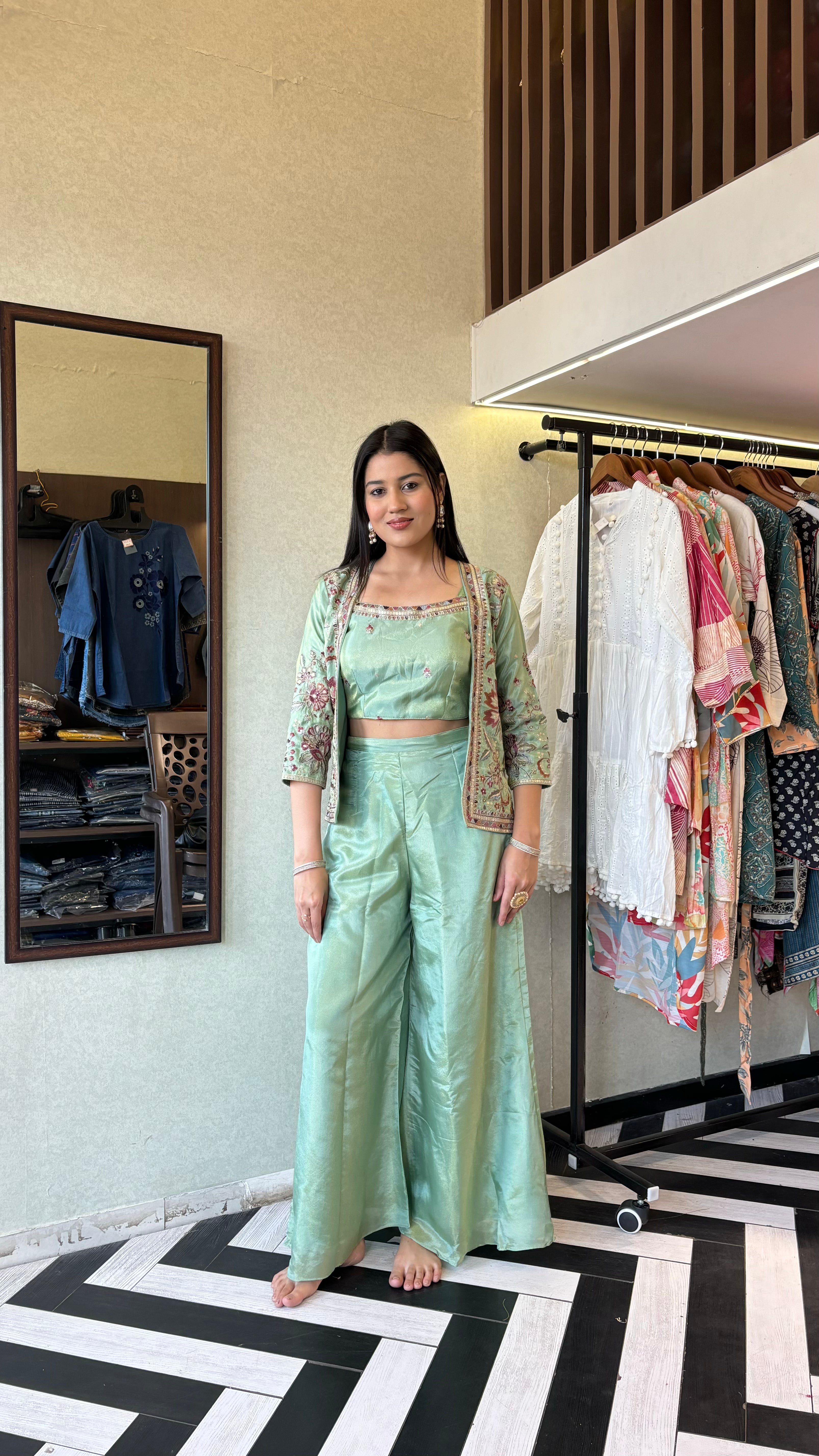 Pure Shimmer Morni 3 Piece Set(2 Colors)