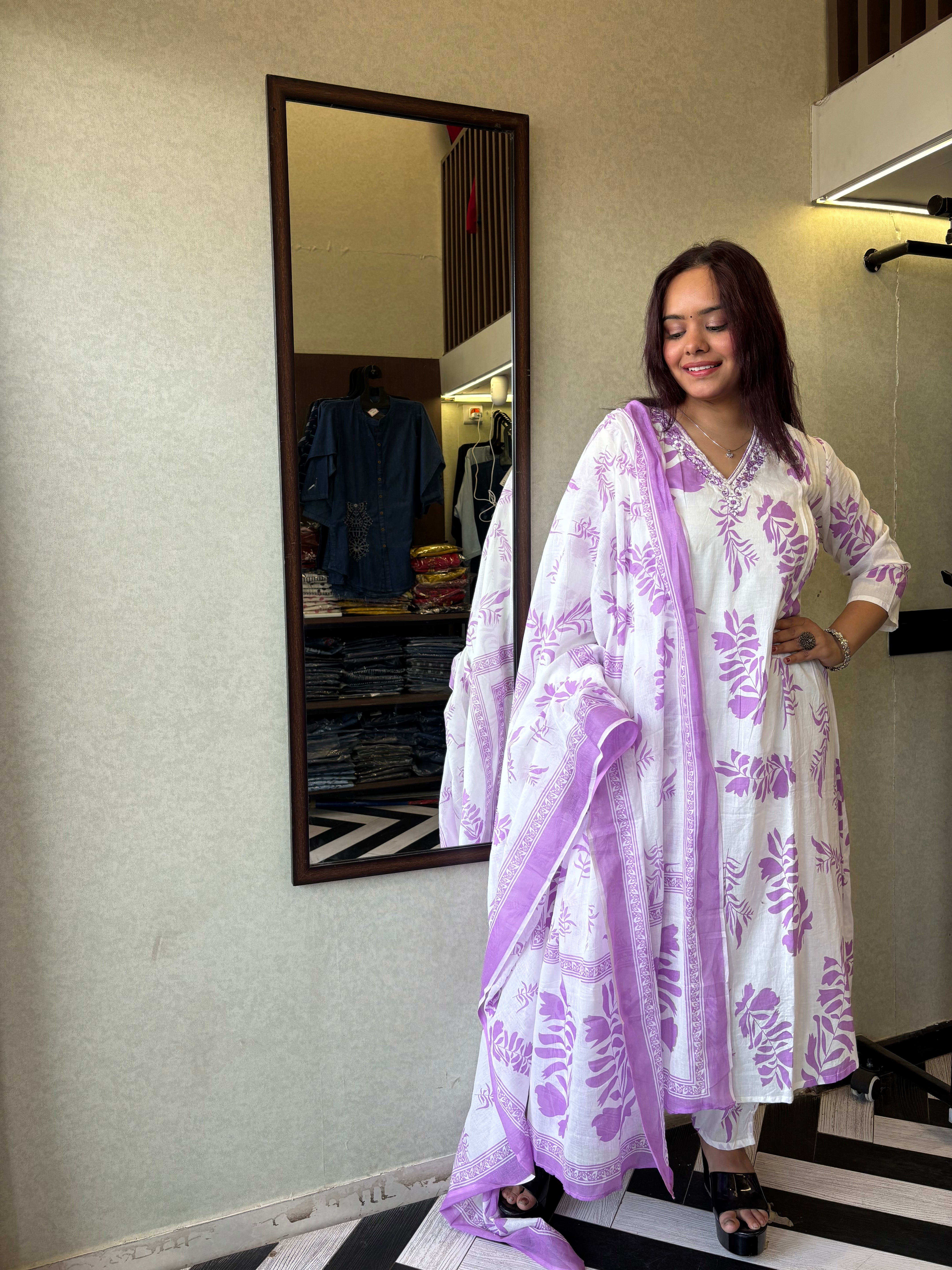 Pure Mull Cotton 3 Piece Cotton Set