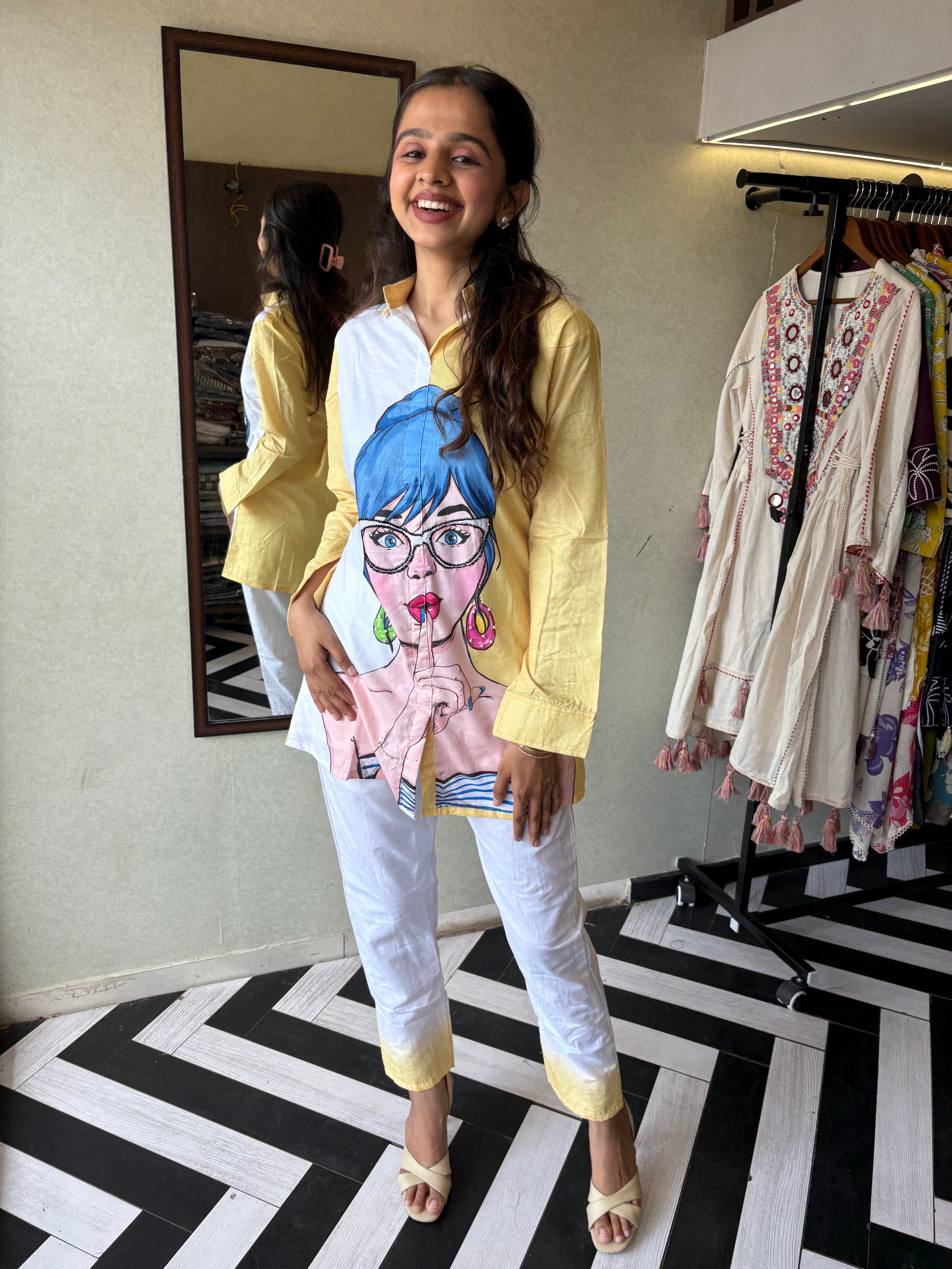 Breezy Days, Bold Prints!

Step out in style with our pure cotton 2-piece coord sets soft, breathable, and printed to perfection.



Available in 2 fresh shades:

Sunny Yellow-Yellow & Soothing Pista Green - perfect for everyday elegance and casual outing