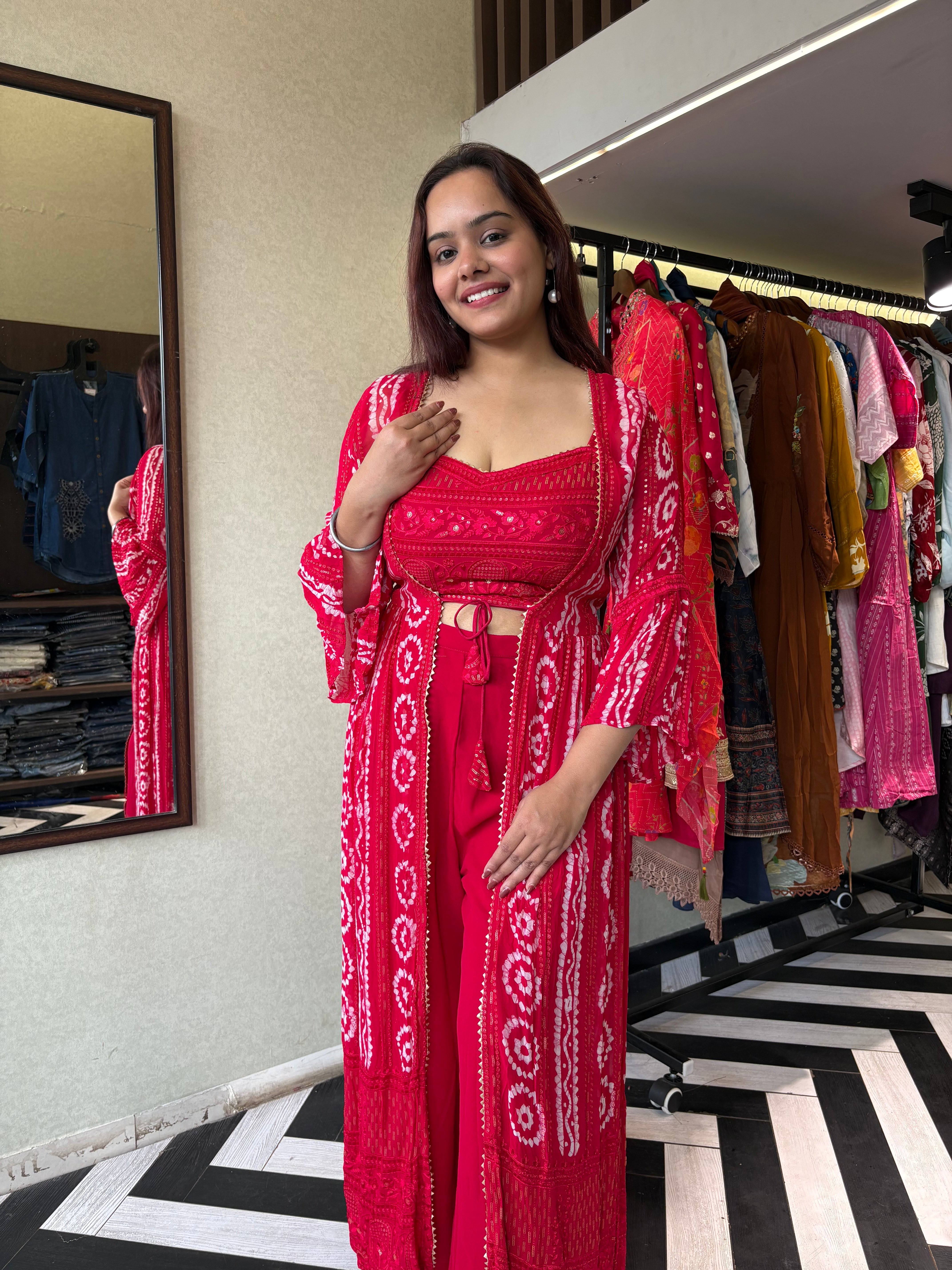 Pure Georgette 3 Piece with Hand work