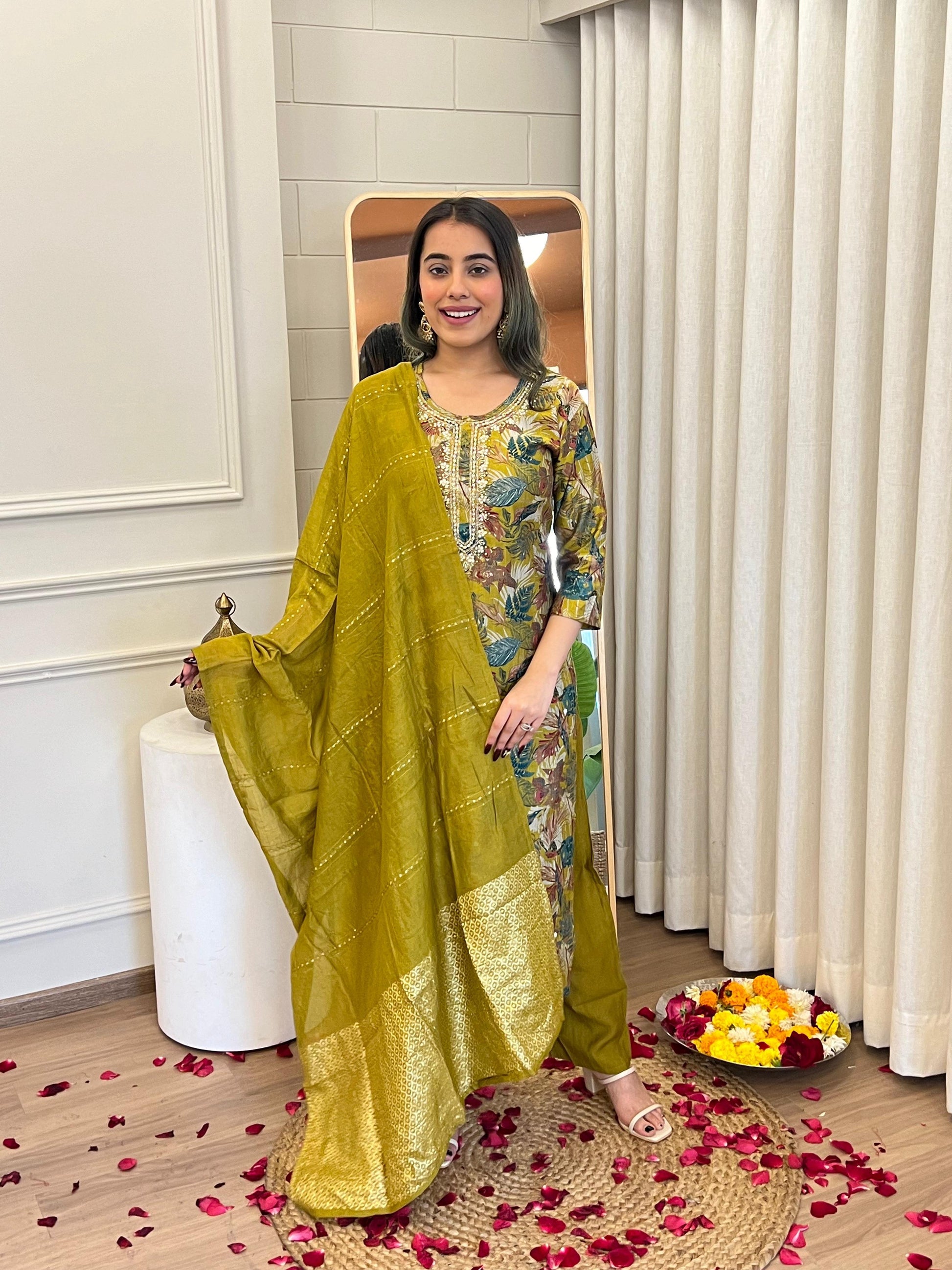 Pure Silk 3 Piece with Hand work