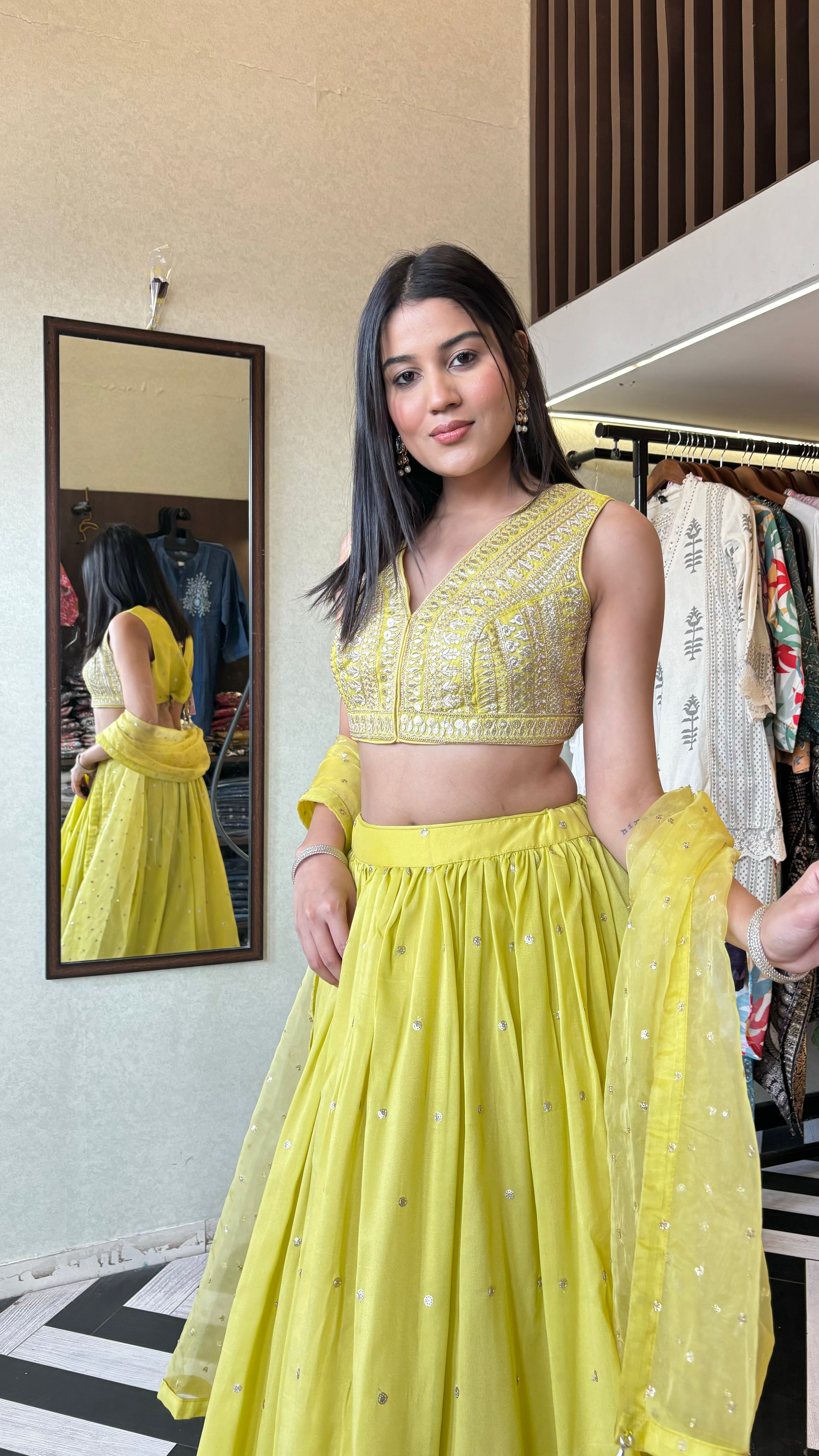 Image of Pure Shimmer 3 Piece with Hand work