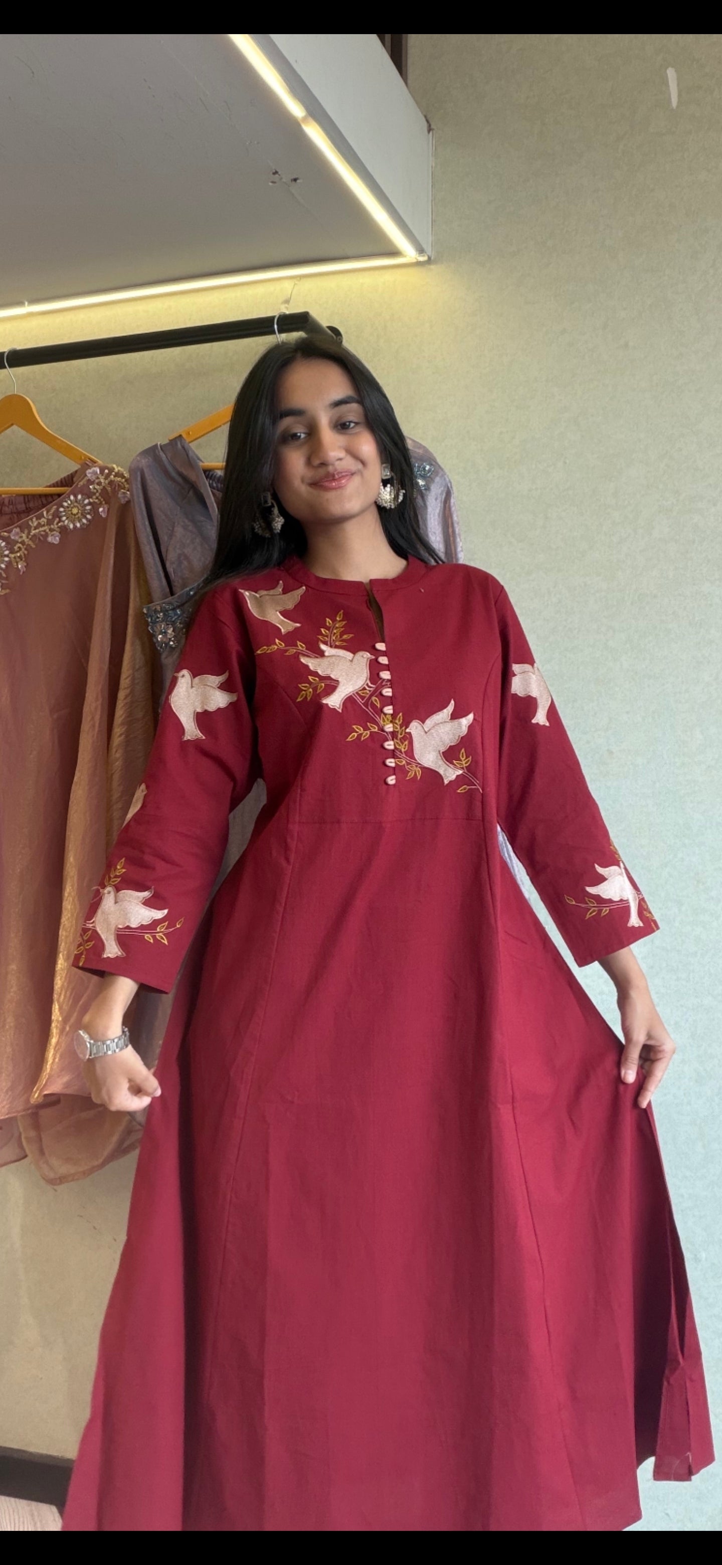 Image of Pure Cotton 2 Piece Embroidery Set