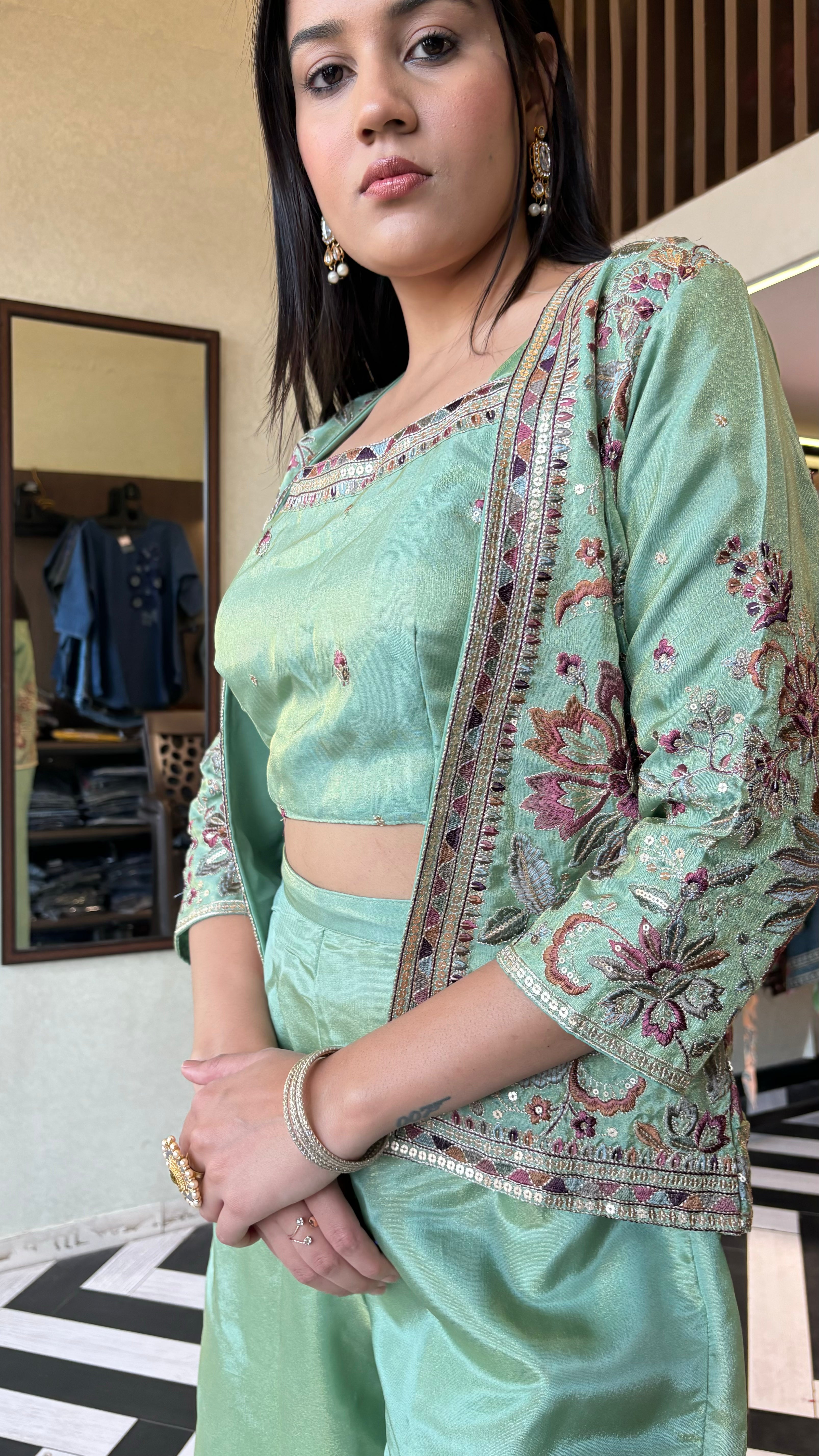 Image of Pure Shimmer Morni 3 Piece Set(2 Colors)