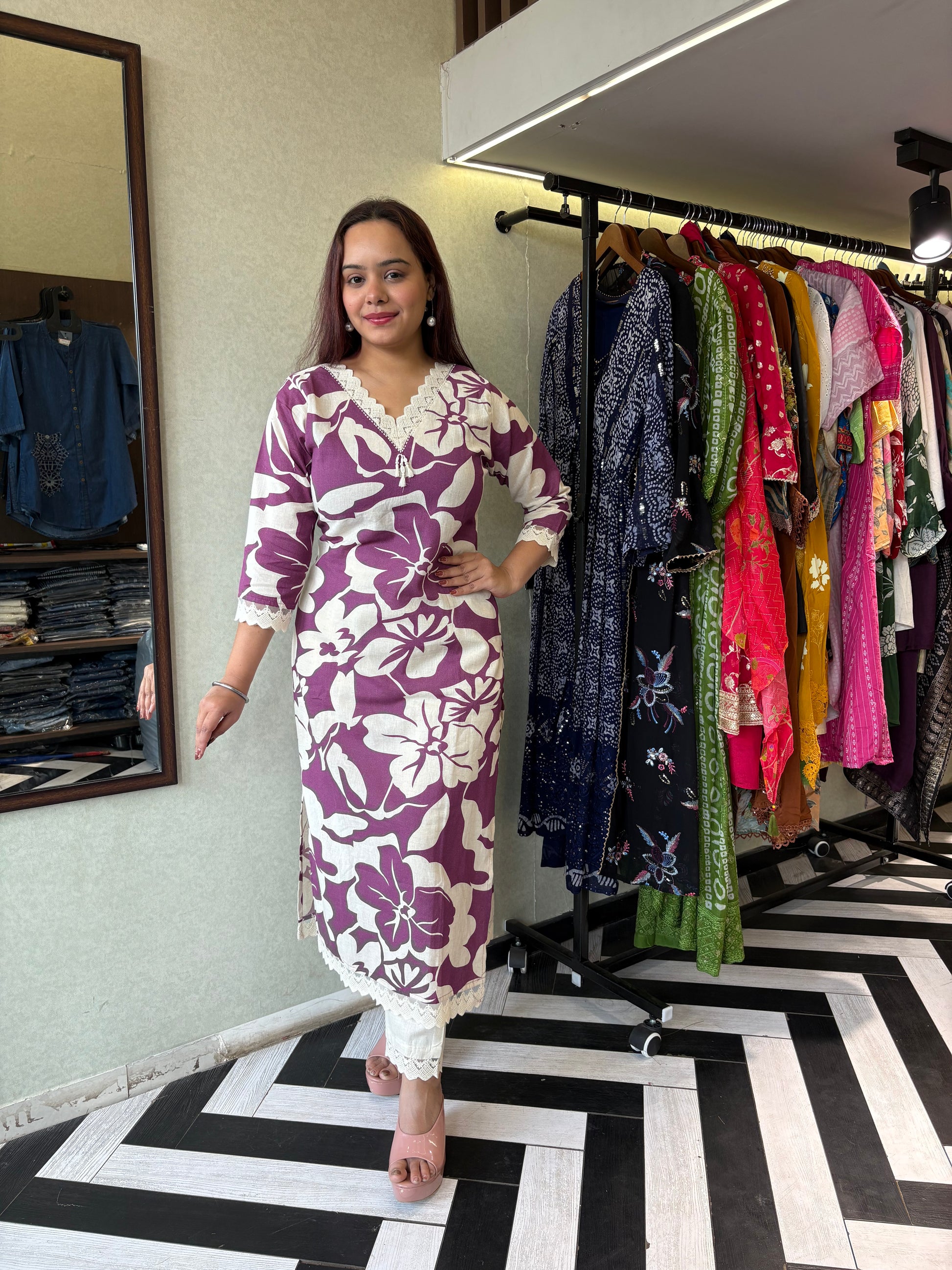 Pure Georgette 3 Piece with Hand work