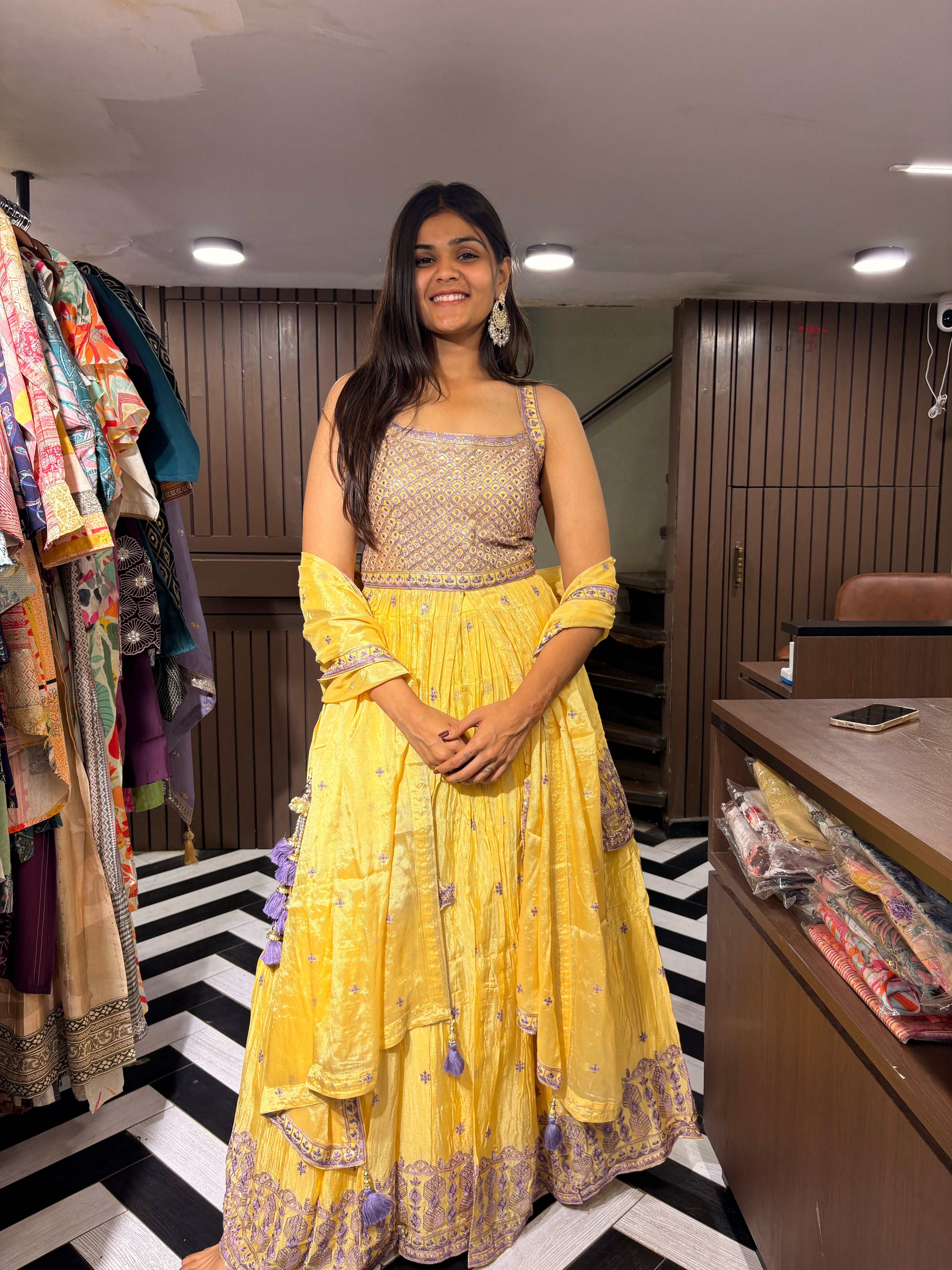 Image of Pure Silk 3 Piece Indo western