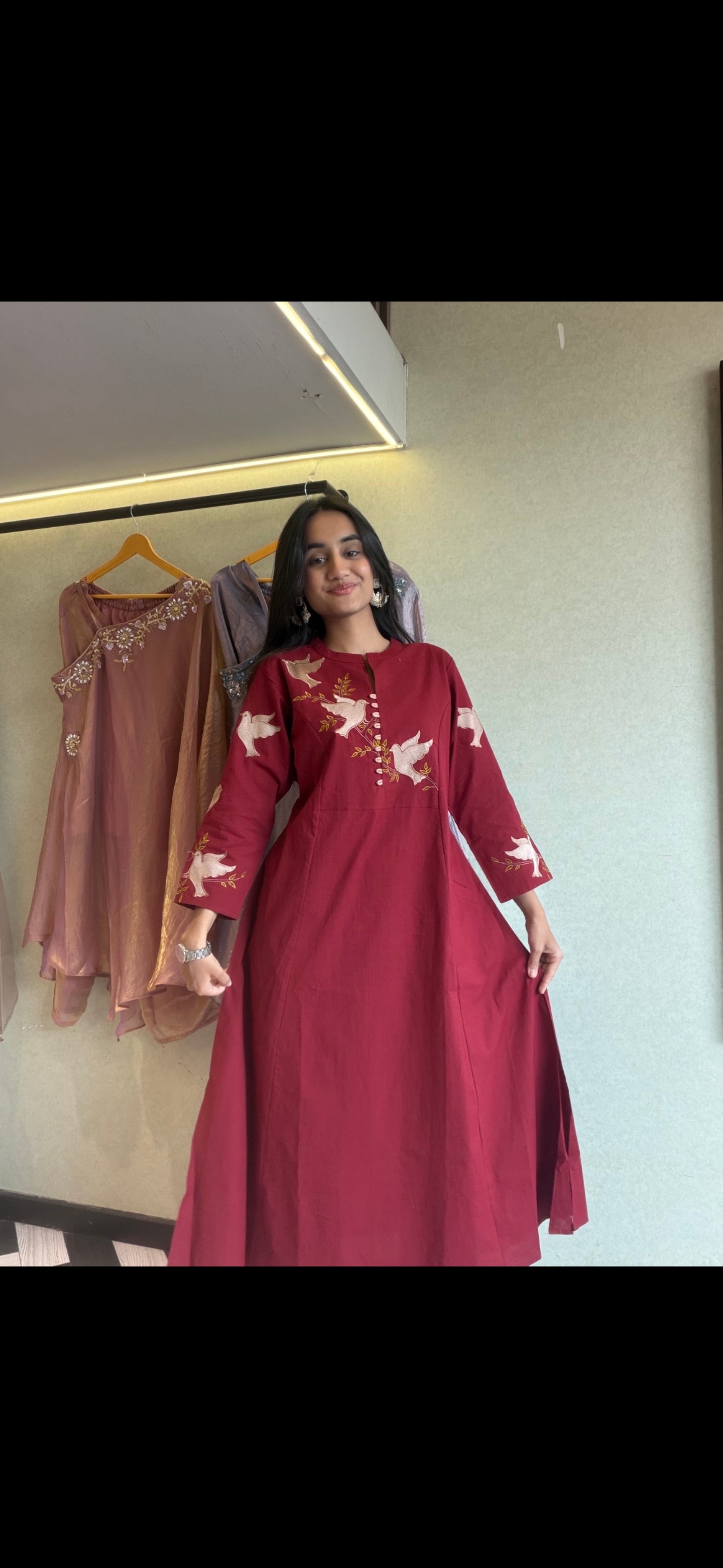 Image of Pure Cotton 2 Piece Embroidery Set