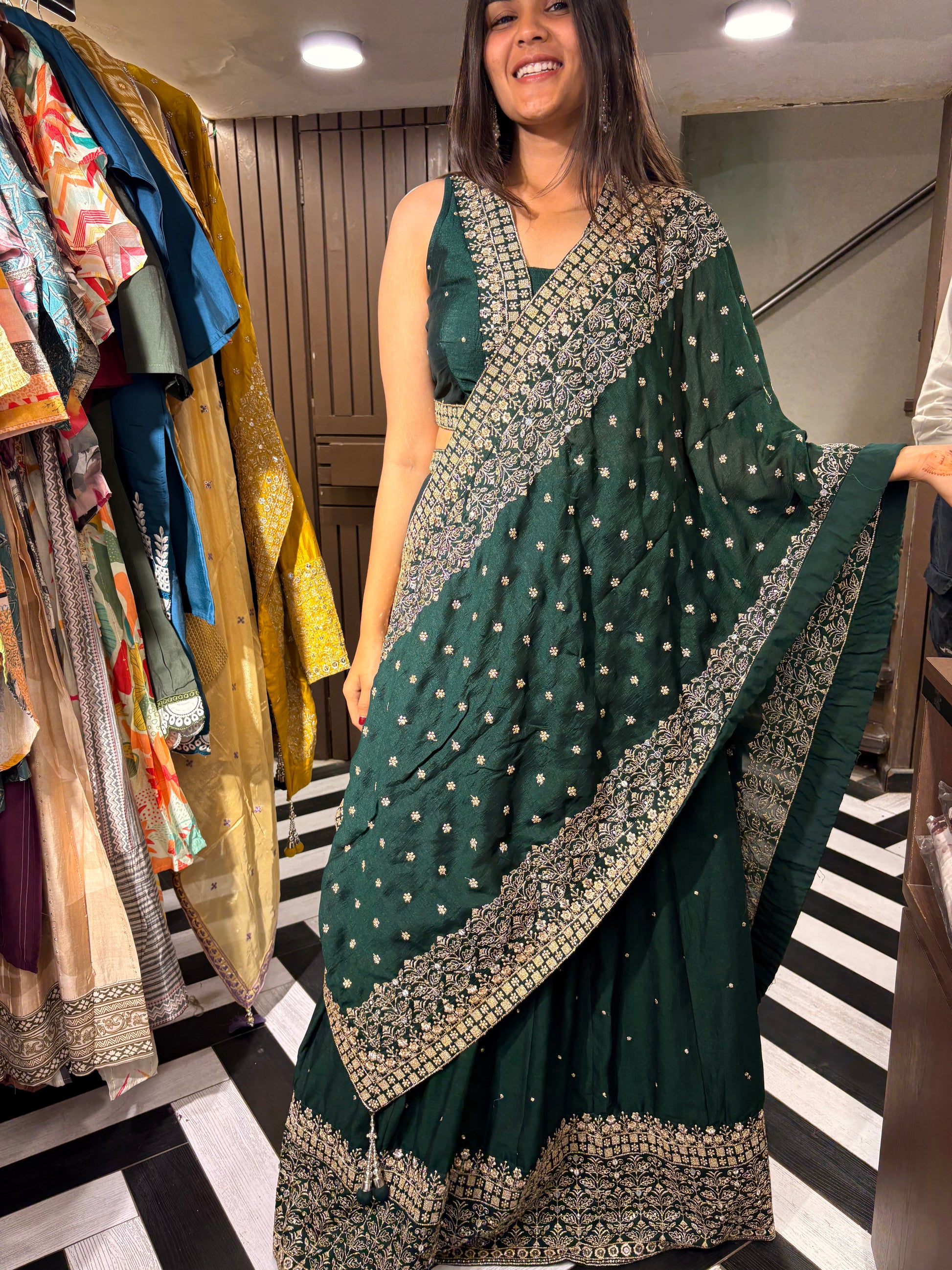 Pure Silk 3 Piece Indo western