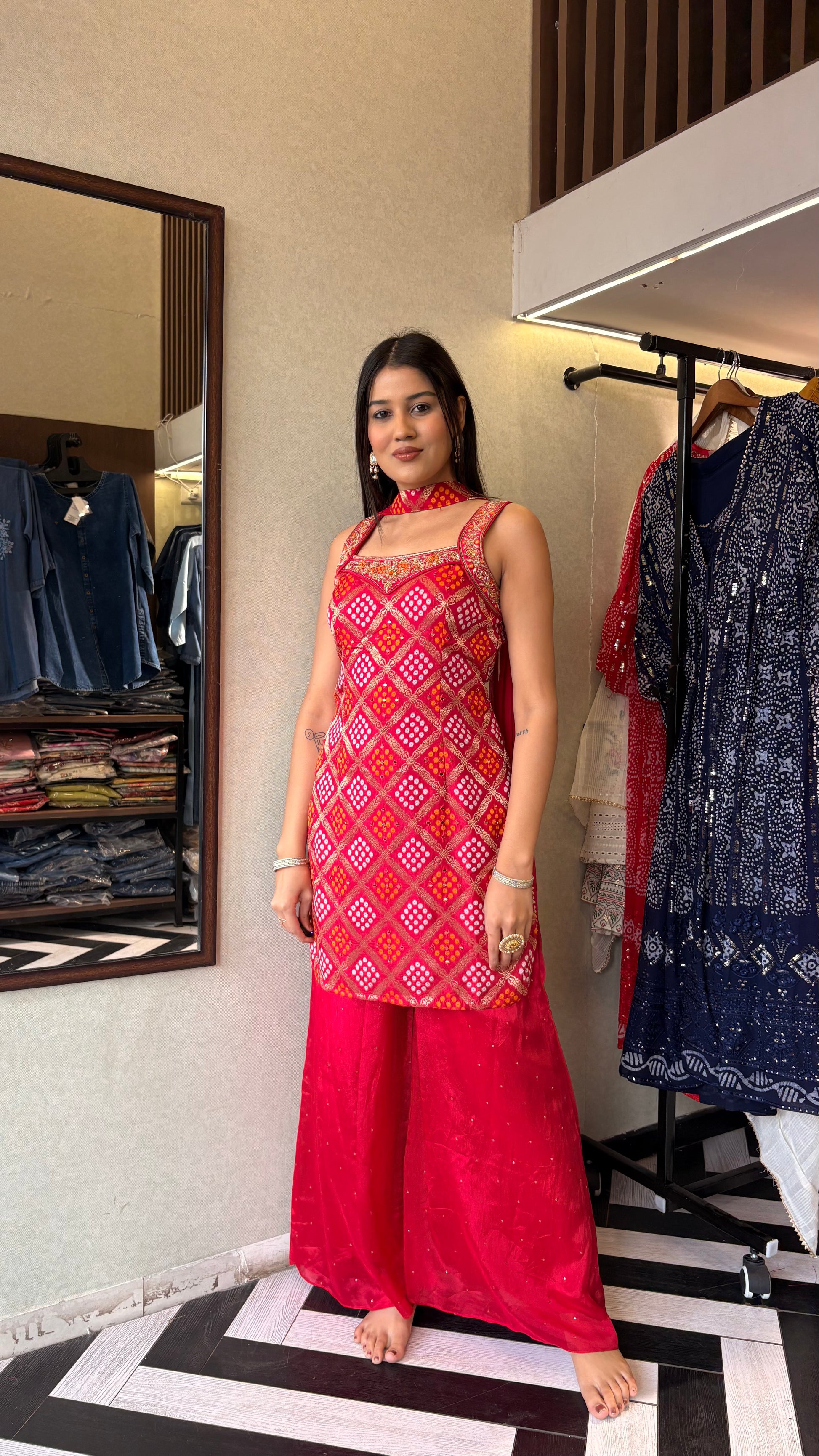 Pure Silk 3 Piece Indo western