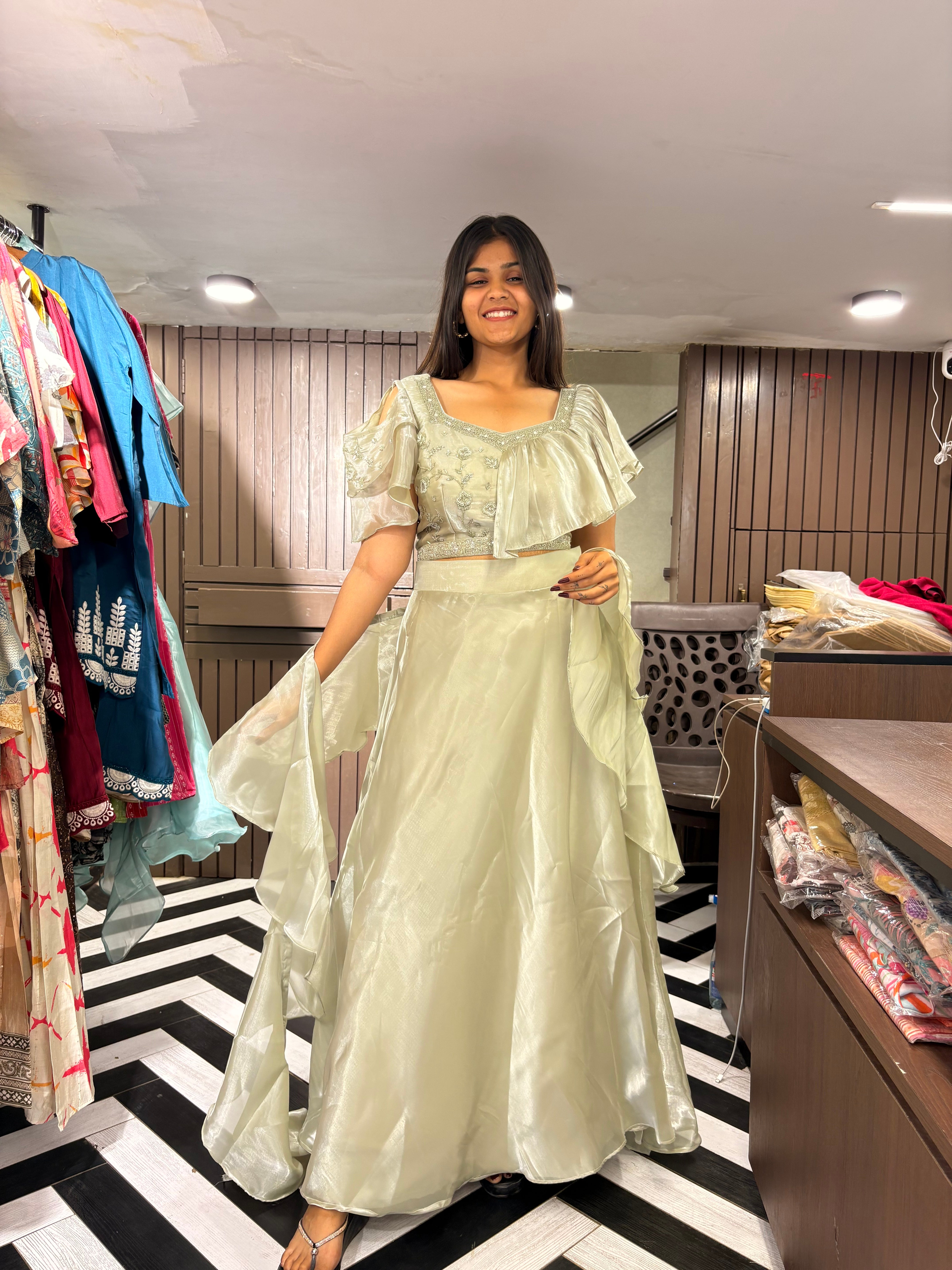 Pure Silk 3 Piece Indo western