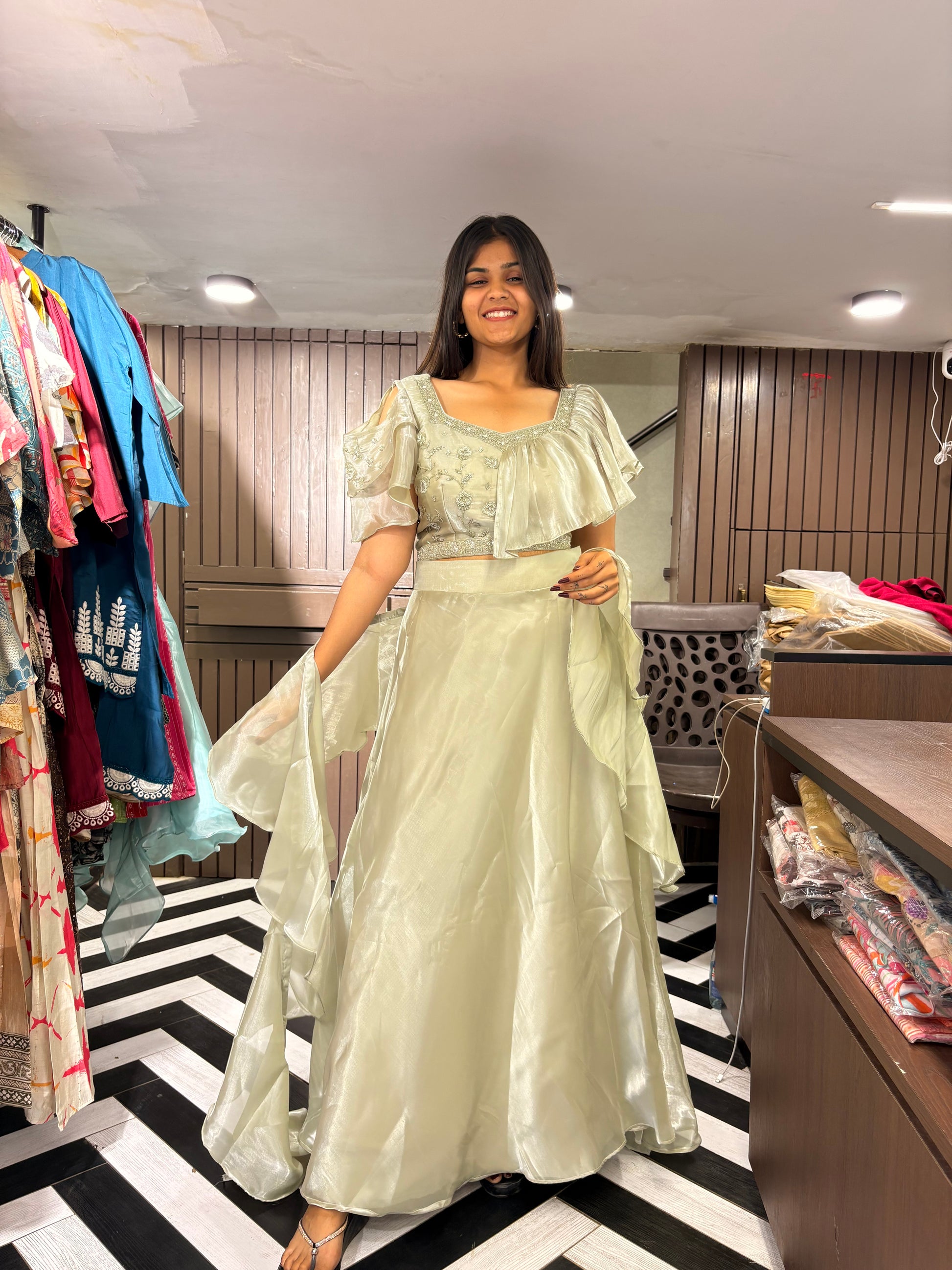 Pure Silk 3 Piece Indo western