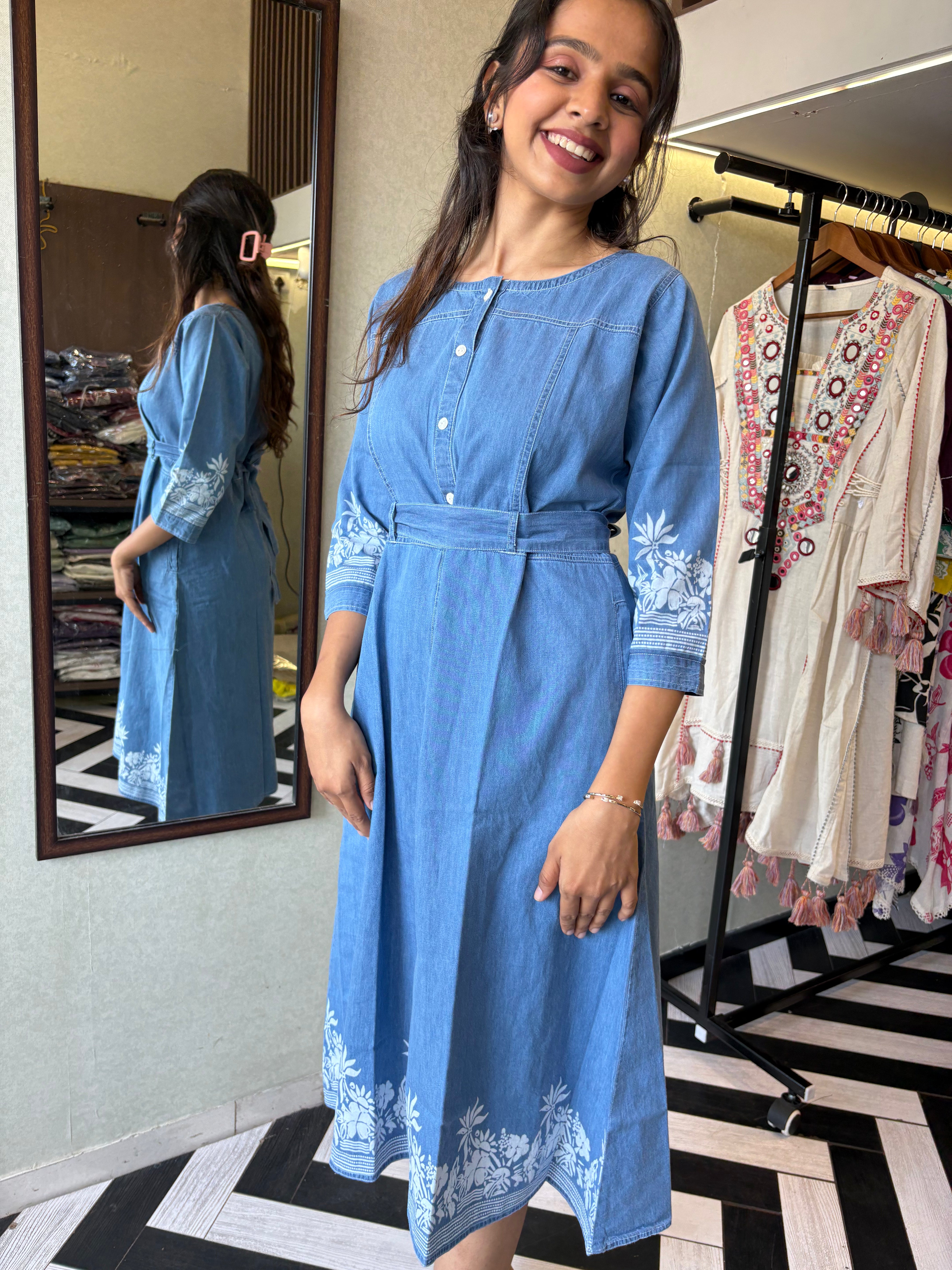 Pure Denim One Piece Dress