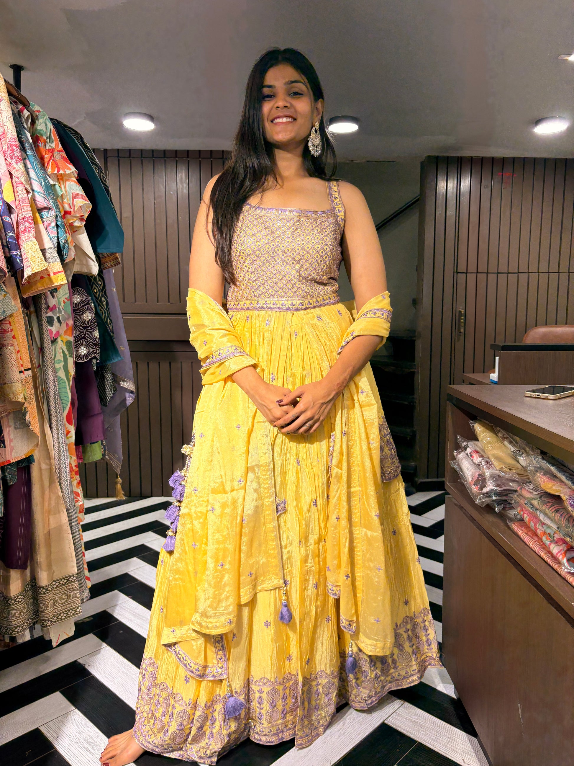 Pure Silk 3 Piece Indo western