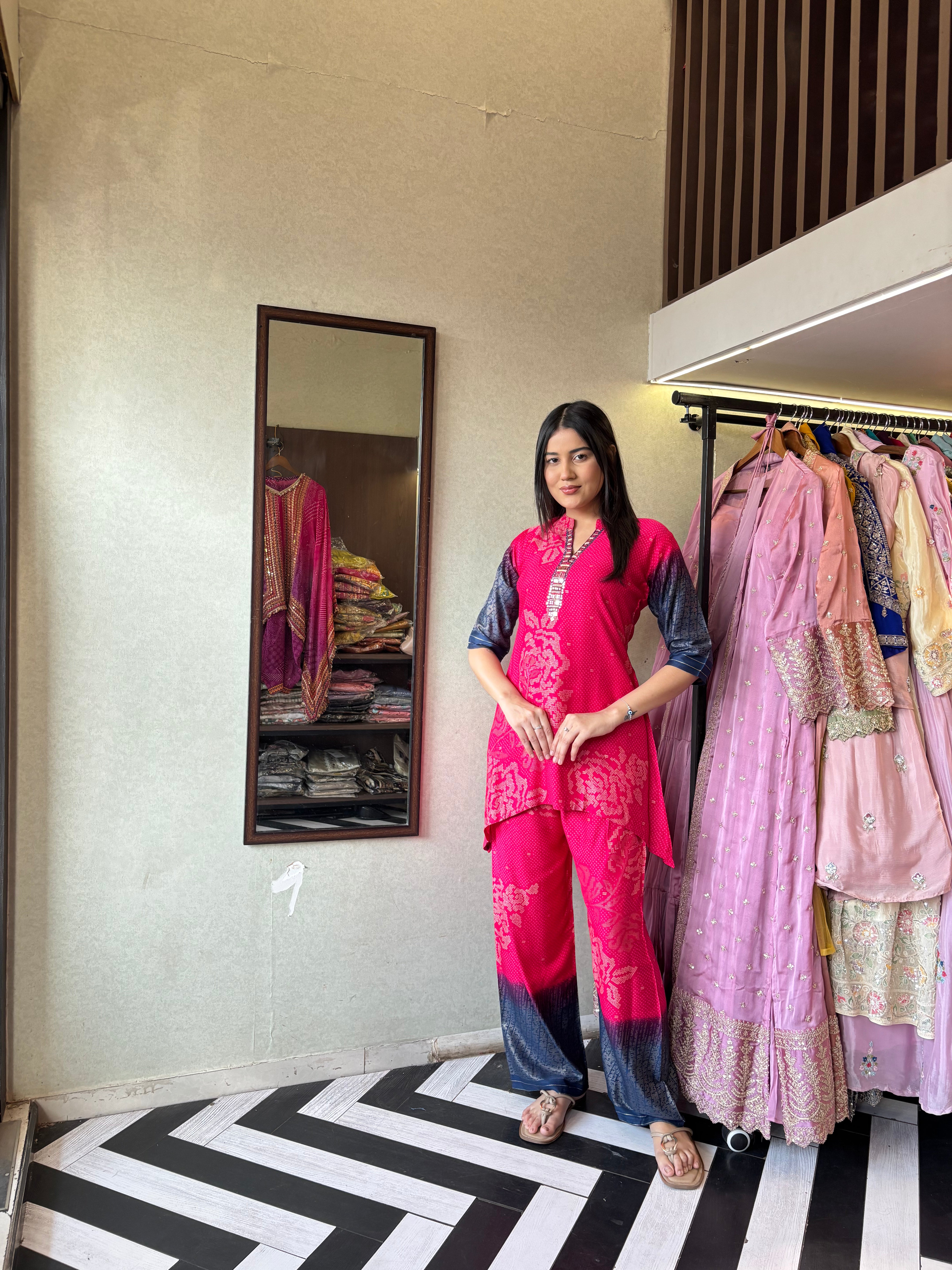 Image of Pure Crepe Silk 2 Piece Set