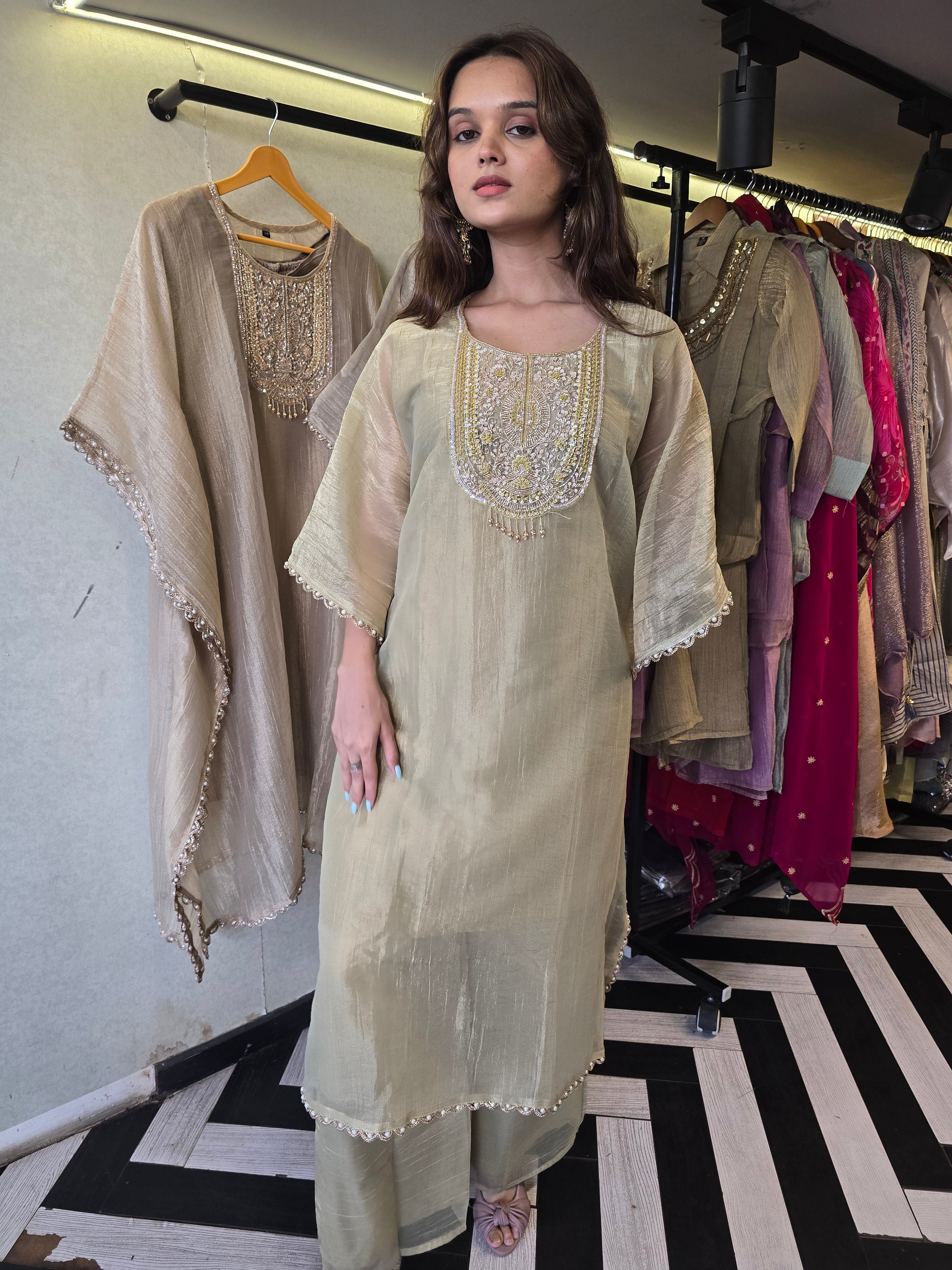 Image of Pure Soft Tissue Kaftan Sets