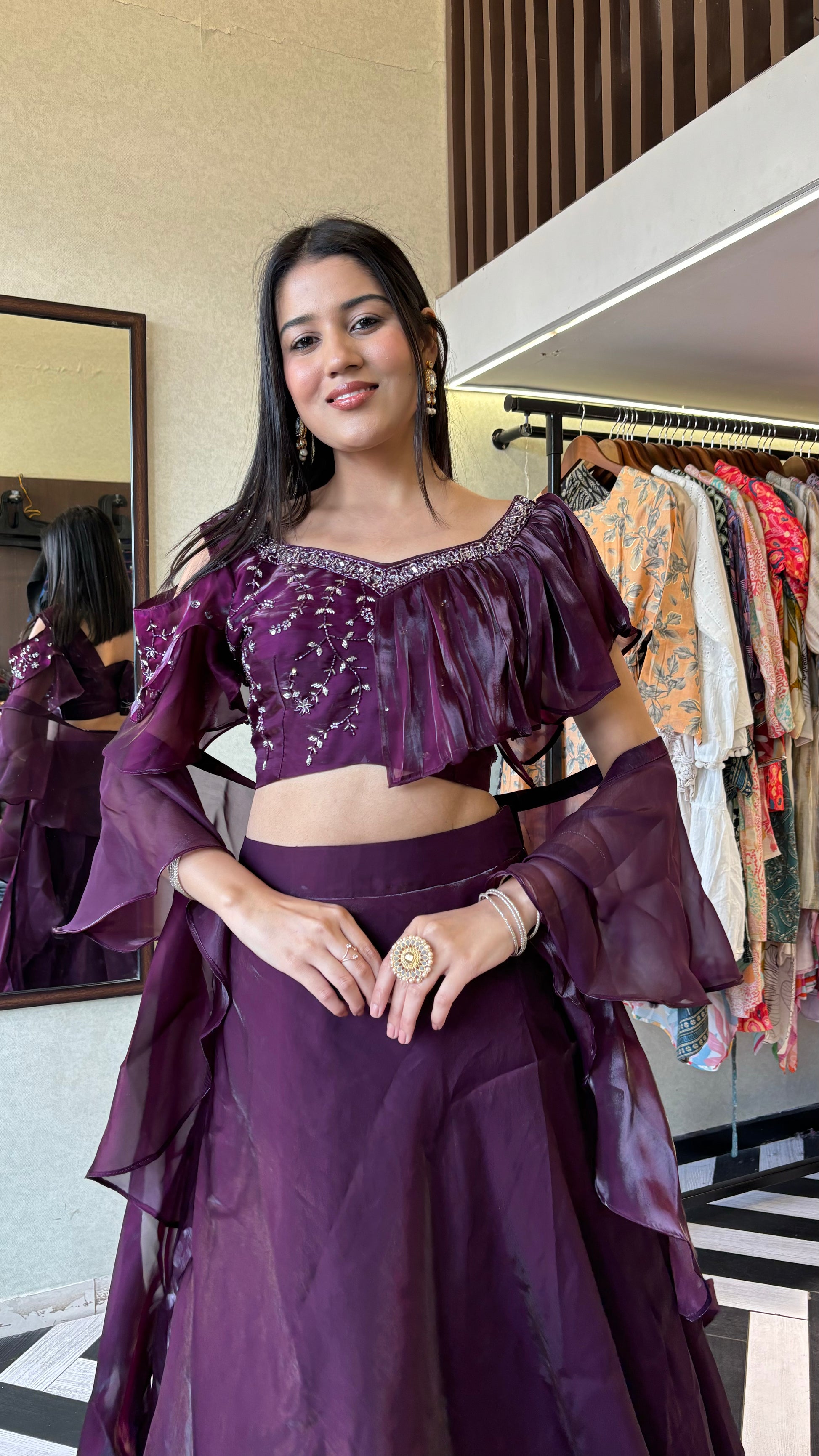 Indo Western Jimi Chu Fabric 3 Piece