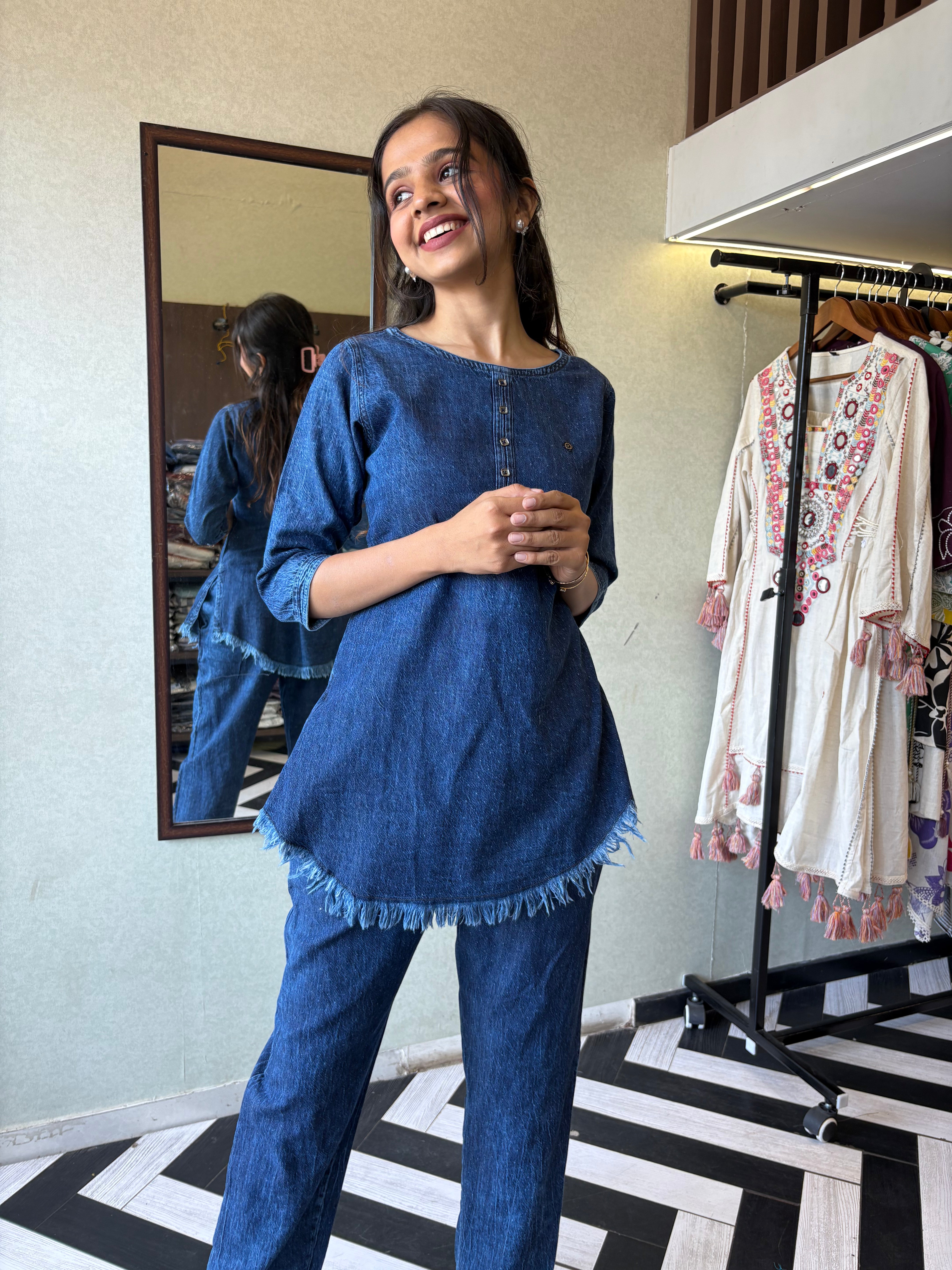 Pure Denim Coord Set