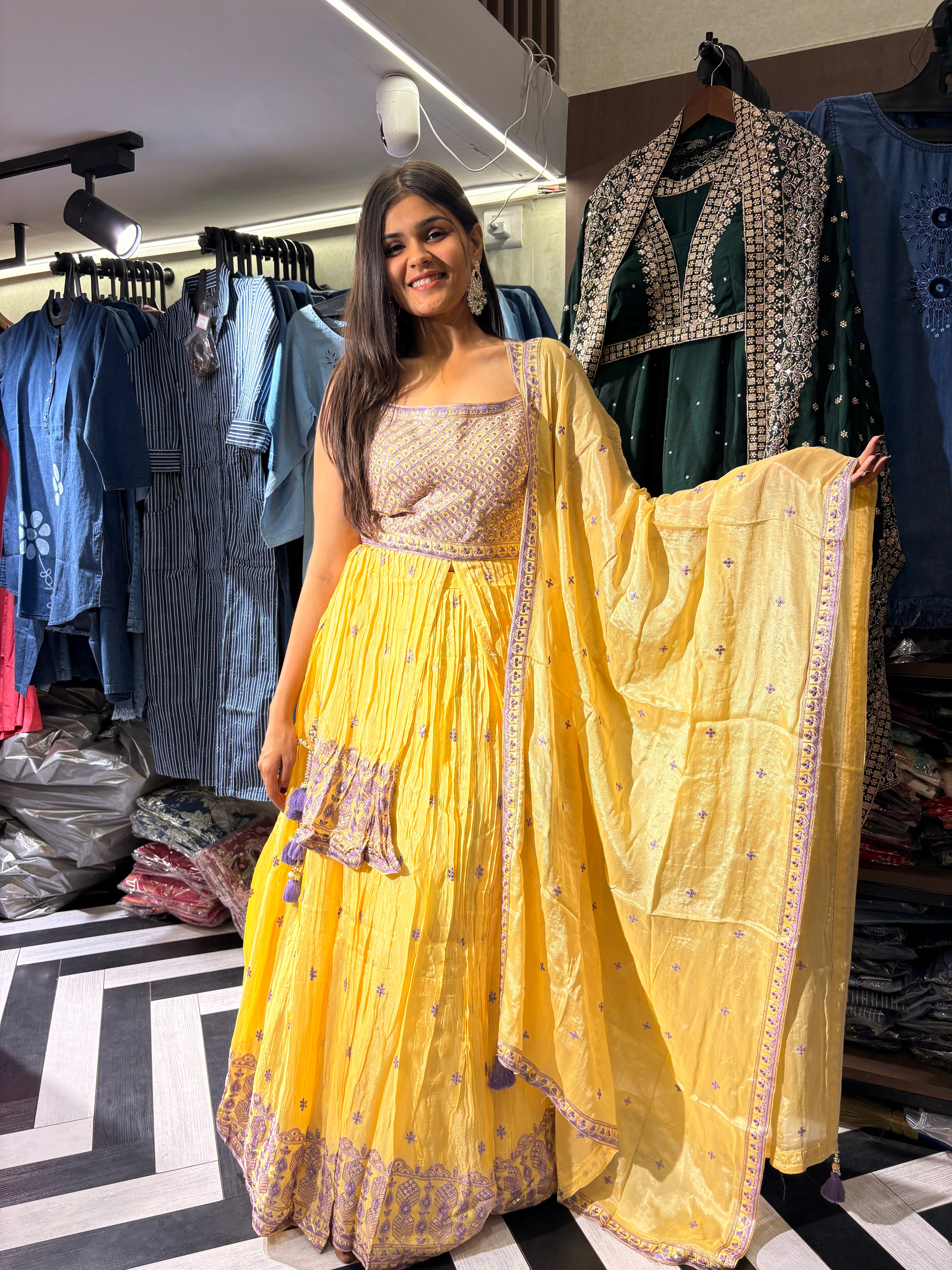 Image of Pure Silk 3 Piece Indo western