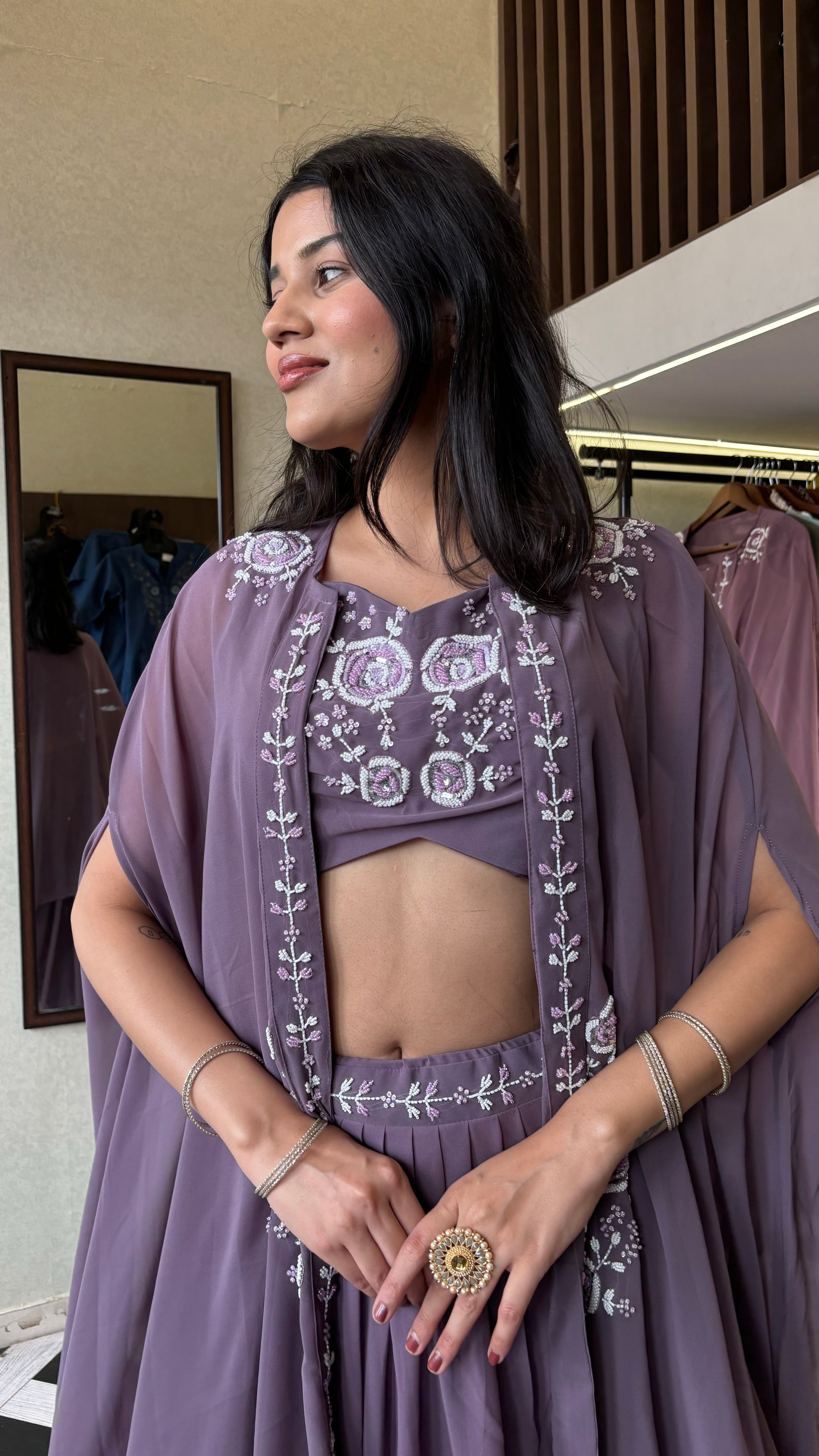 Pure Georgette Set 3 Piece with Gown